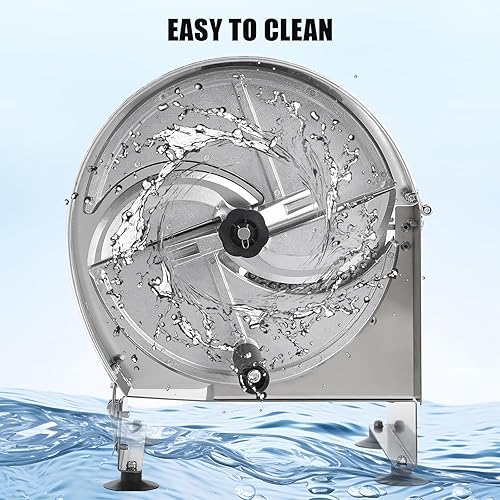 Miniatura 7 de Cortadora de verduras comercial de 0.008-0.472 in de grosor Máquina cortadora manual ajustable de frutas y verduras de acero inoxidable para