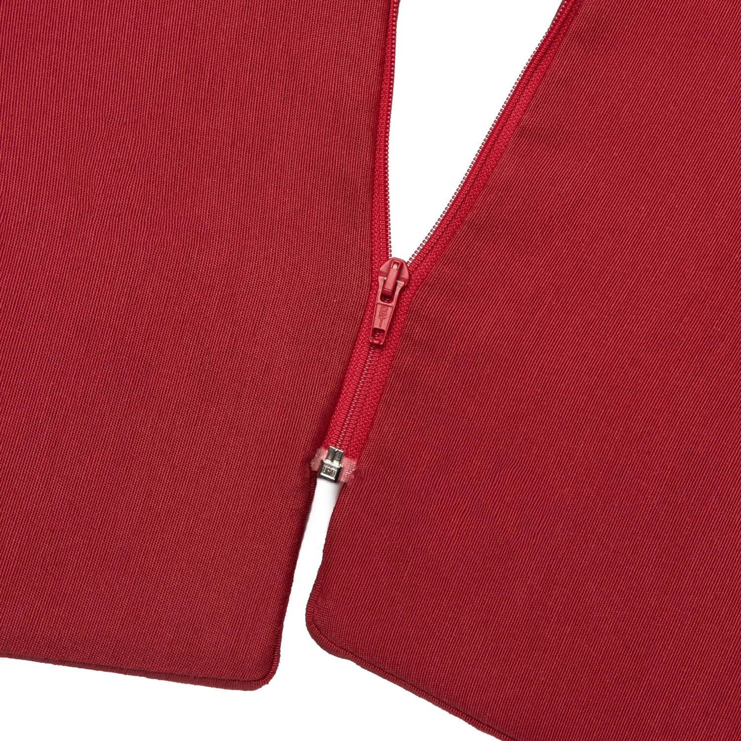 Beautissu Lot de 2 Coussins Bain de Soleil Matelas avec Housse Amovible | 175x45x5cm rouge coussin chaise longue exterieur Transat luxe jardin LoftLux DC