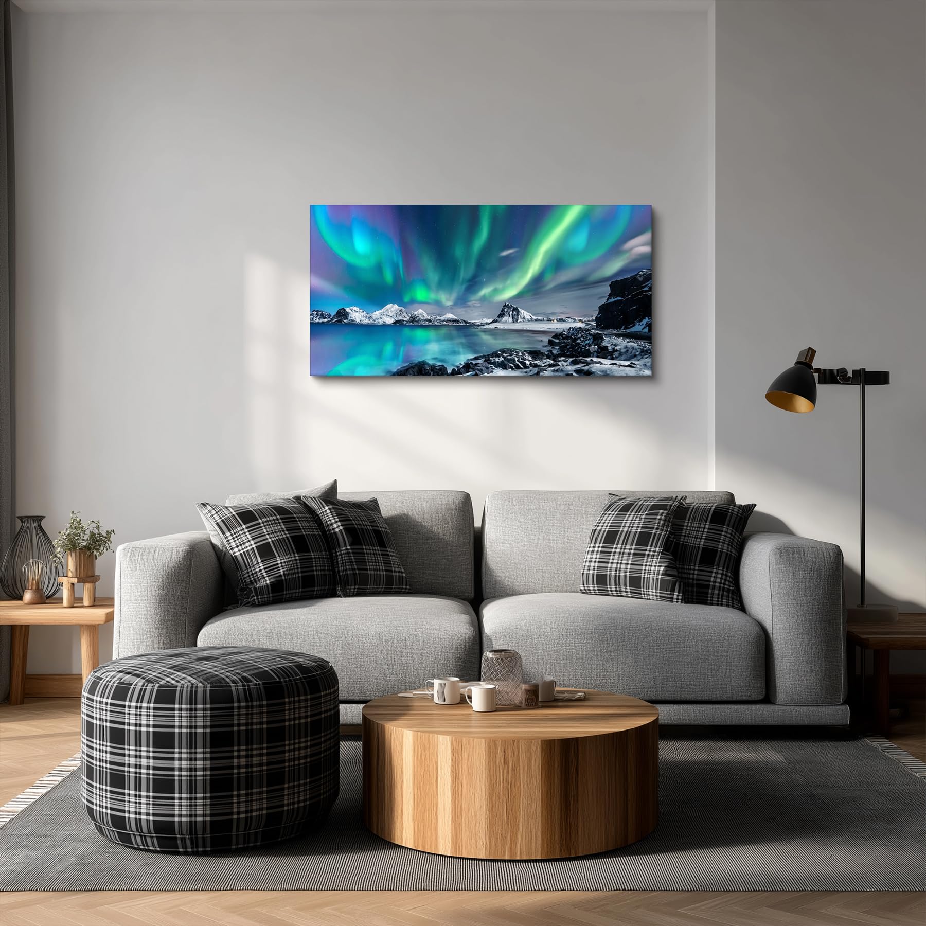 hyidecorart Paisaje Moderno Cuadros Decoracion Salon Dormitorios 50x100 cm | Diseños Exquisitos, Impresión HD, Fácil de Colgar, Tejido de Lienzo, Instalación Rápida, Para Muchas Habitaciones, Regalo