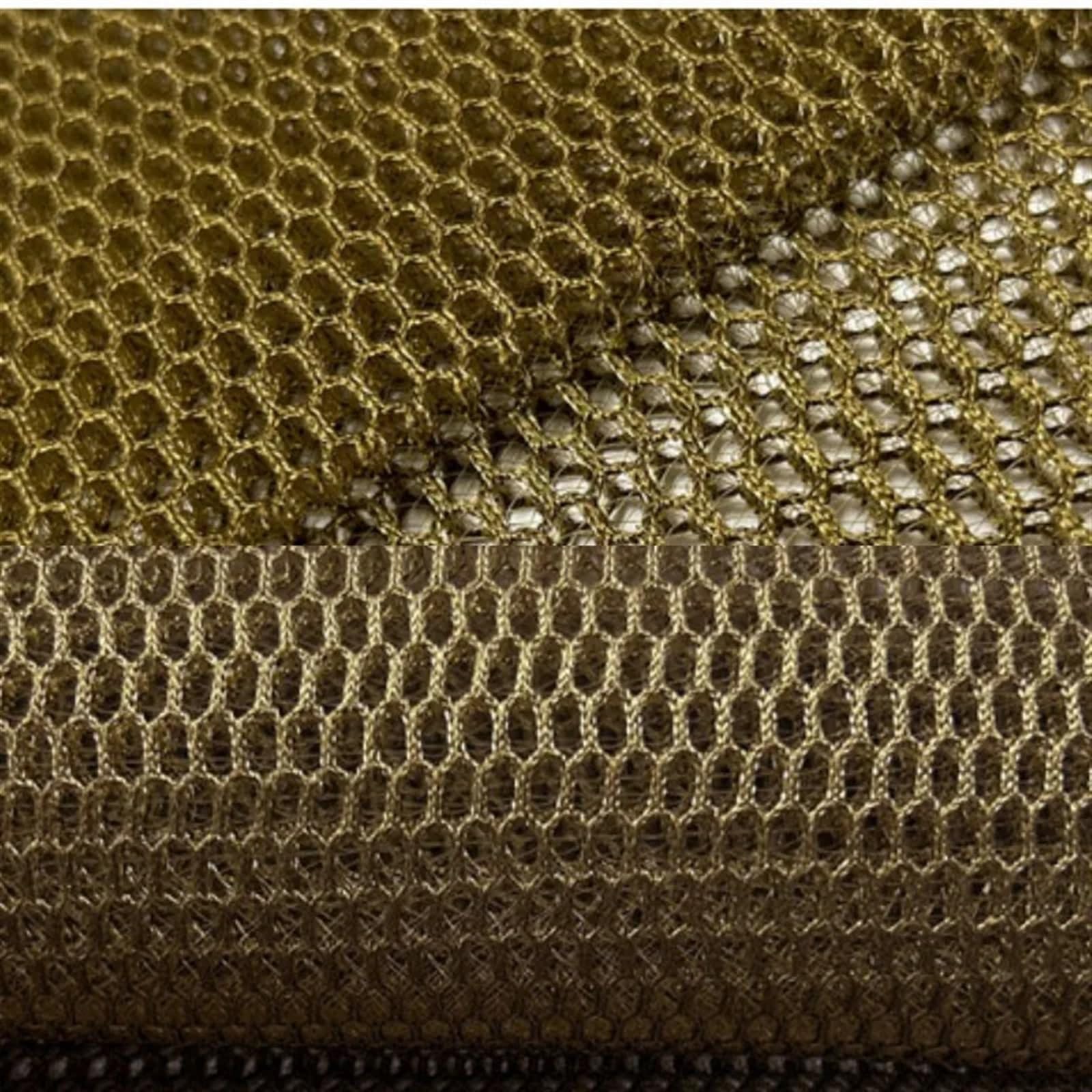 Tela de Malla Tela de malla hexagonal panal 3D poliéster 1 x 2 metros, marrón, transpirable, resistente al desgaste, material for colchón coche