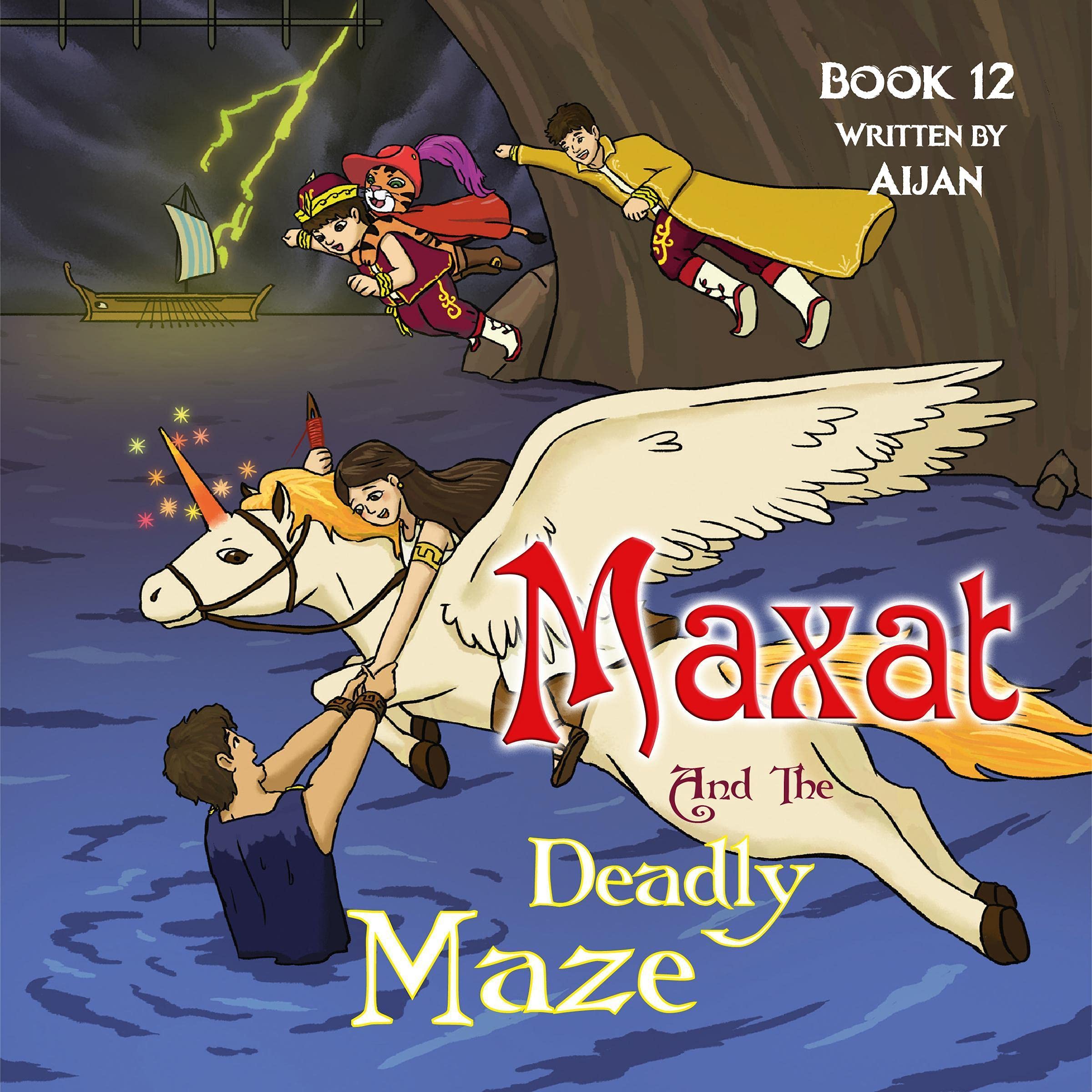 Cover art for Maxat and the Deadly Maze, Book 12