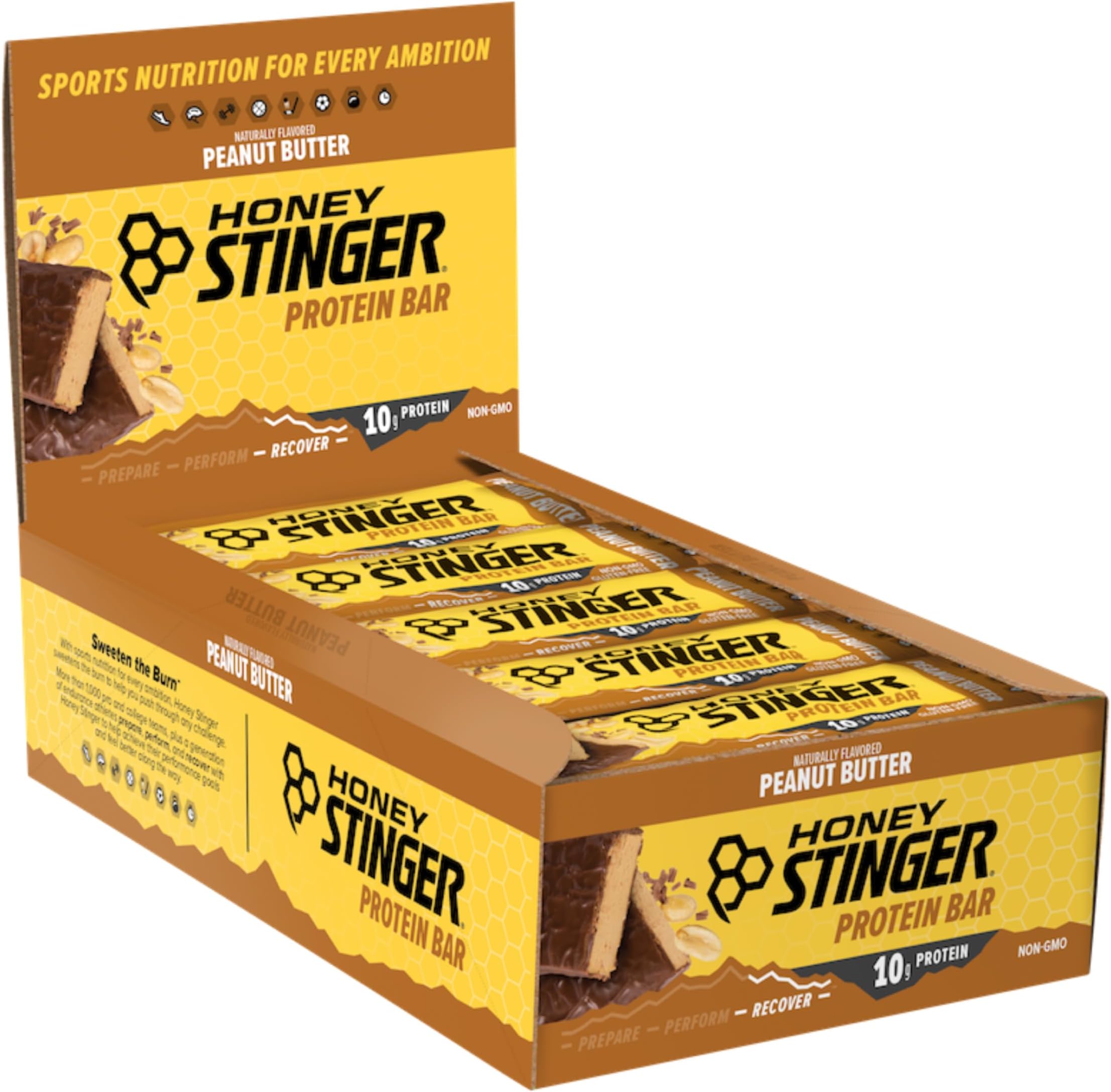 Protein Bar, Peanut Butta, Protein Packed Food for Exercise, Endurance and Performance, Sports Nutrition Snack for Home & Gym, Post Workout, 15 Pack
