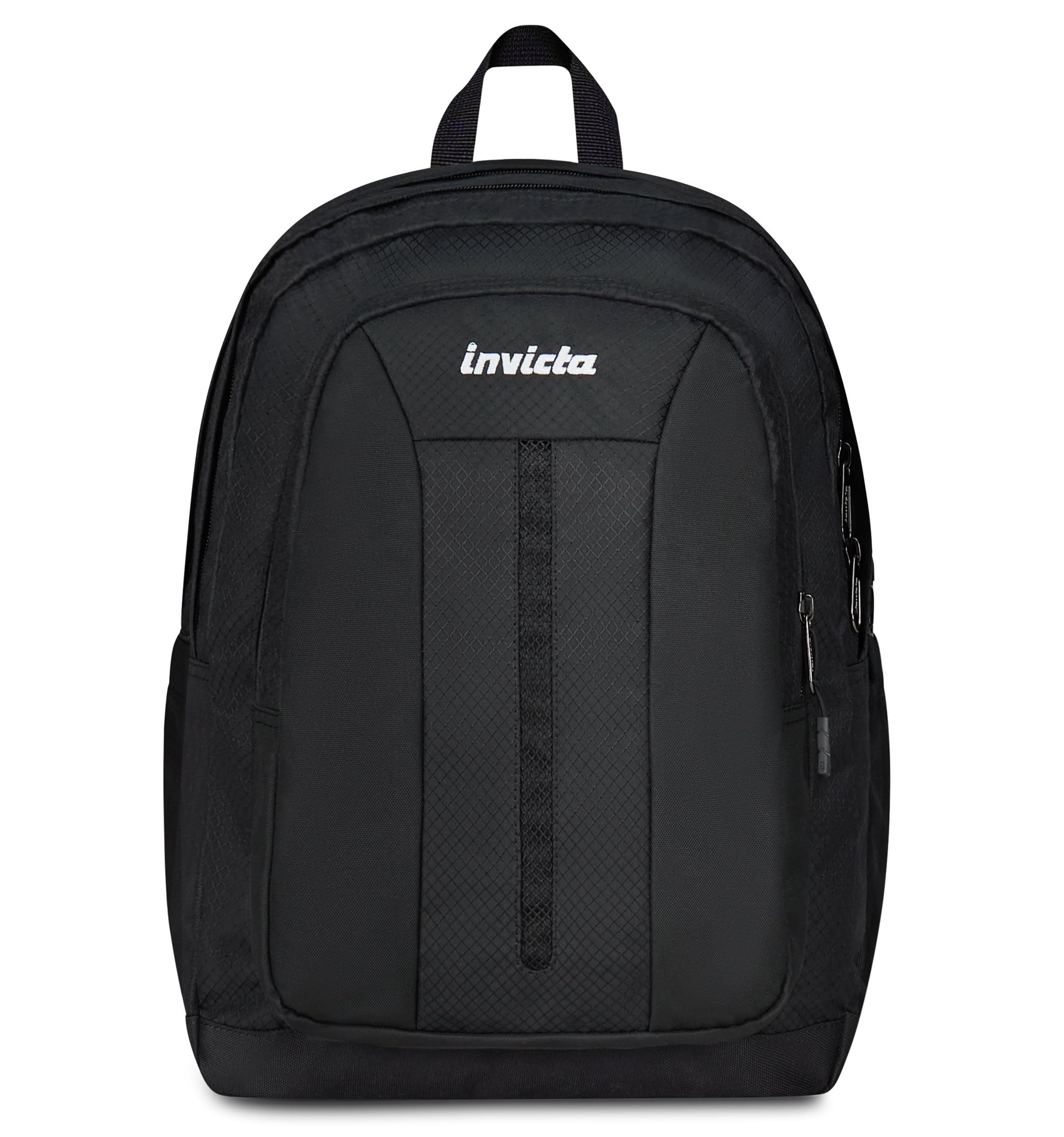 Invicta Zaino Scuola Jelek Up Led, Nero, Doppio Scomparto Con Tasca per PC e Tasca per Borraccia, 36 lt, Scuola Media e Superiore, Zaino Ragazza e Ragazzo