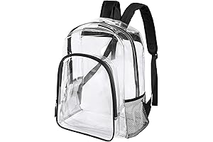 Clear Kids Backpack: Heavy-Duty Transparent See-Through Bookbag
