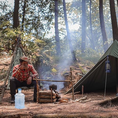 Miniatura 4 de BESPORTBLE Botella de agua de 5 litros jarra de agua de plástico portátil reutilizable al aire libre - a prueba de fugas de gran capacidad para