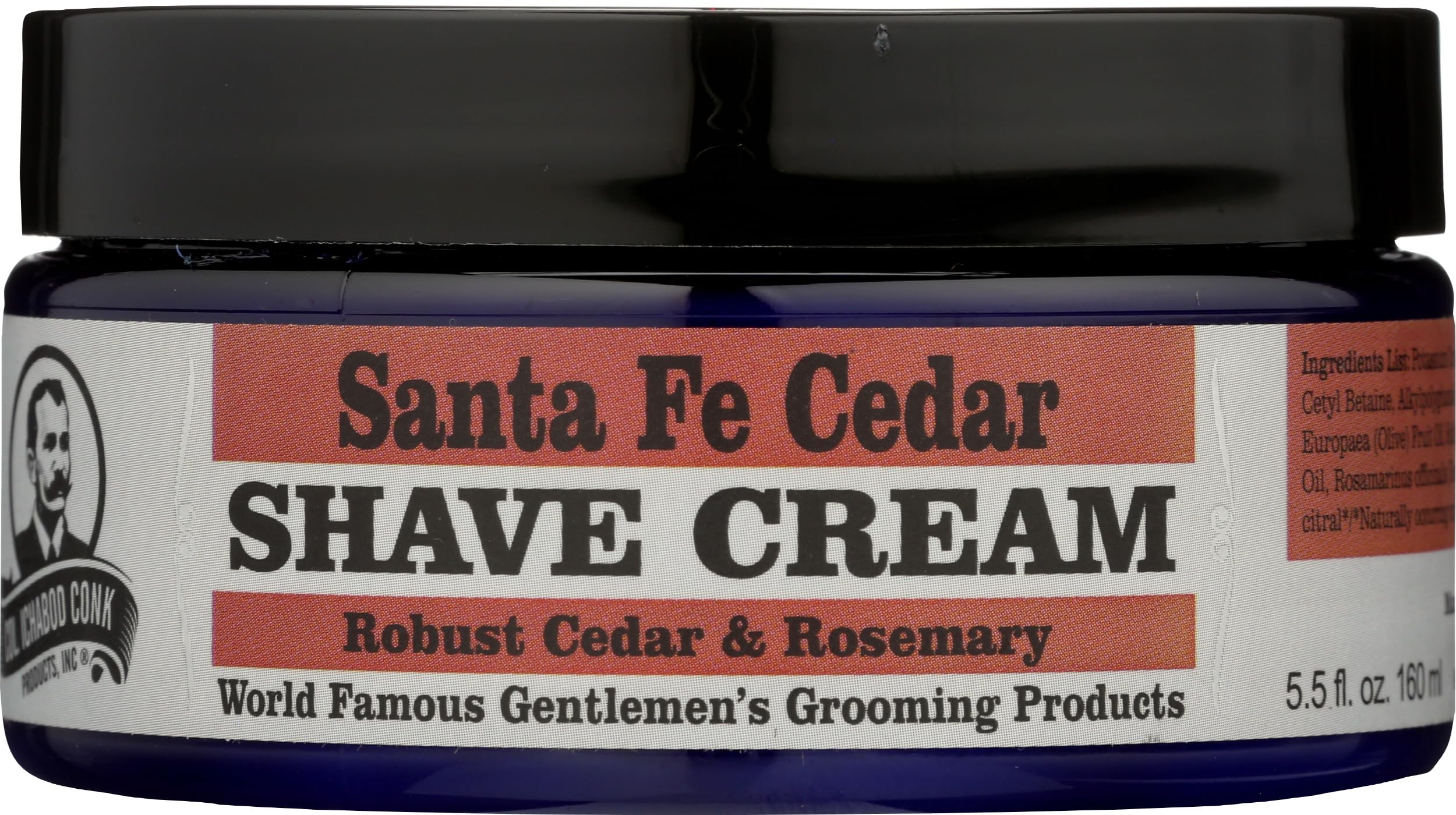 COLONEL CONK Shave Cream Santa Fe Cedar, 5.5 FZ