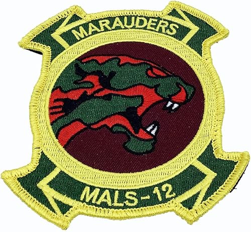 MALS-12 Marauders Patch con gancho y lazo 5"