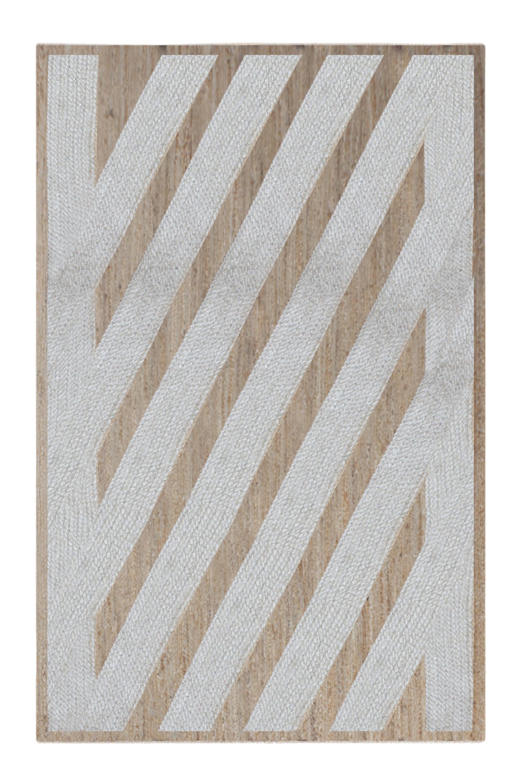 Naturalny dywan z juty w stylu boho, dekoracyjny dywan do salonu, biały, beżowy, kilim, dywan dekoracyjny z juty, dekoracja domu, wewnątrz, na zewnątrz, duży dywanik, patio, dywan podłogowy, 15 x 25