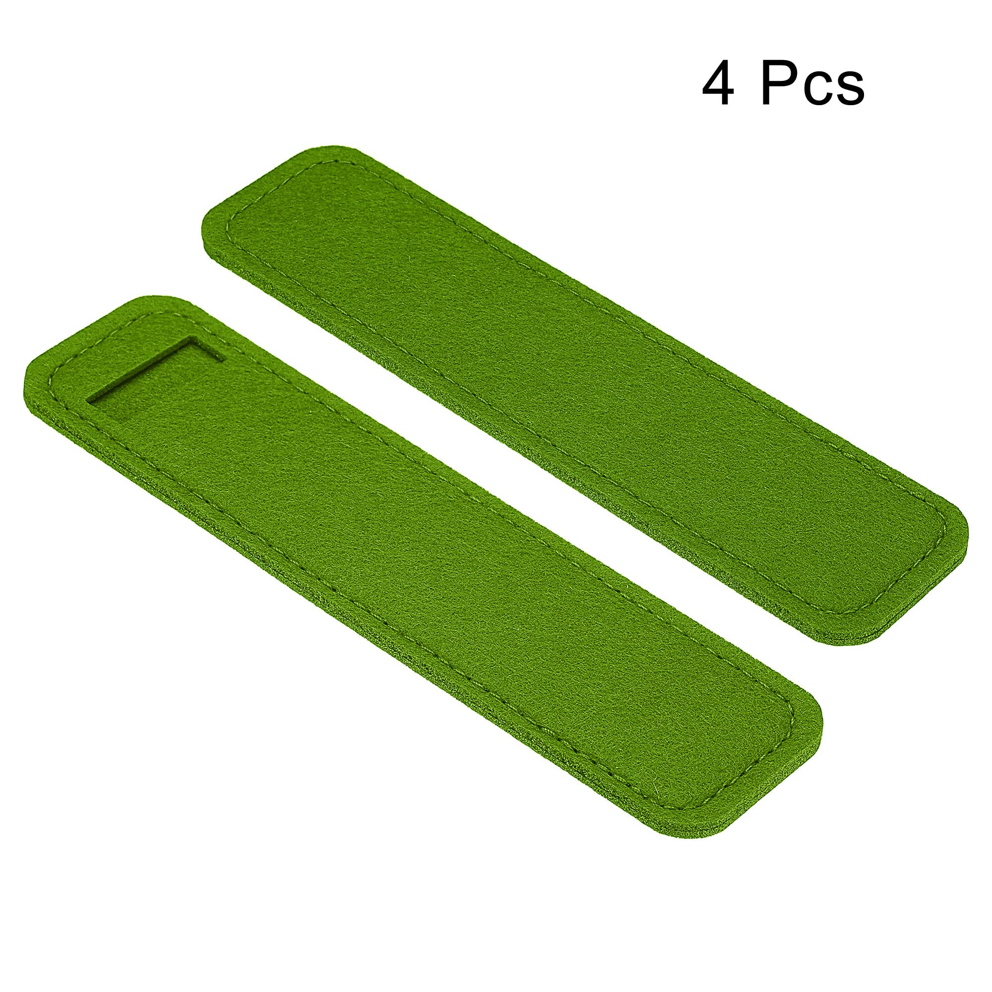 PATIKIL Felt Pen Case 4 Pack Pencil Bag Mini Pocket Protector Storage Sleeve Pouch Holder, Green - Image 3