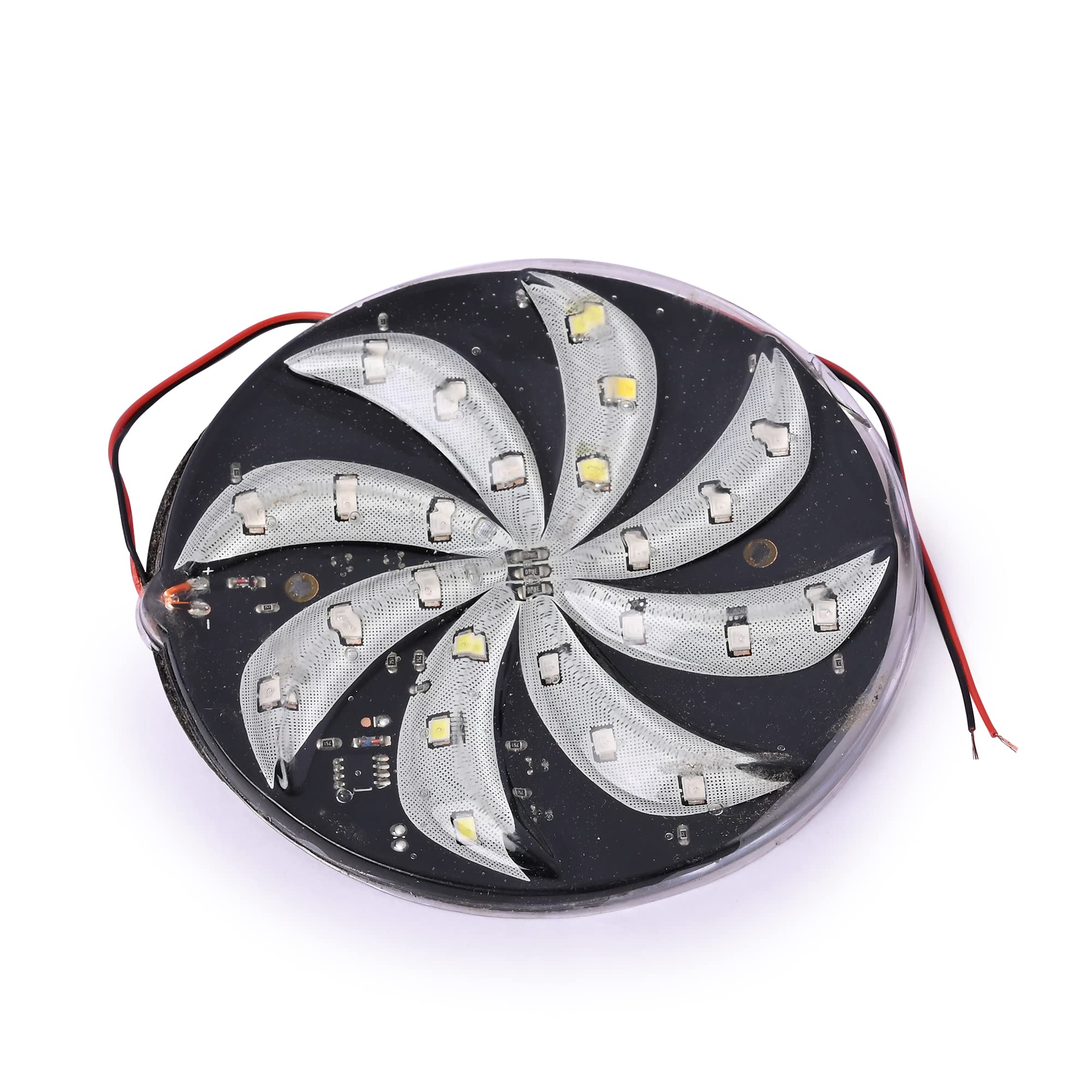 SSP Decoration LED Circle Rounding Auto Change Multicoloured Running Light for Cycle, Bike, Car Back Glass, Temple, Festival