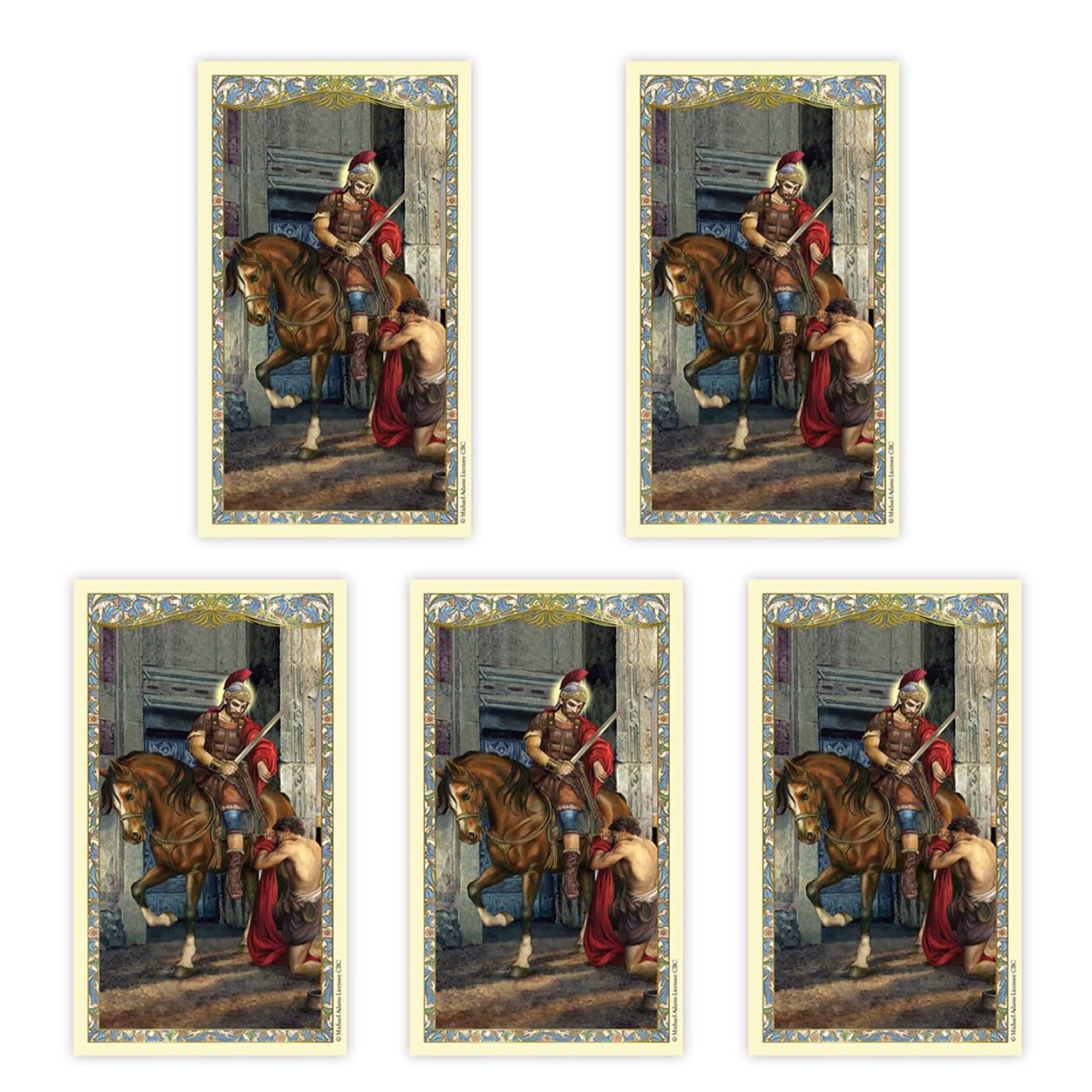 Buy St. Martin de Tours Laminated Prayer Card Set of Five Holy Cards