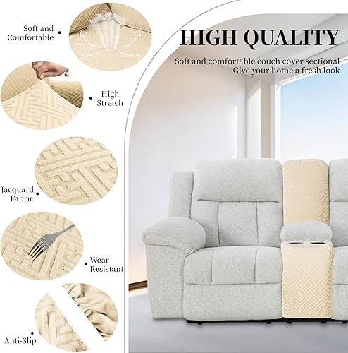 Miniatura 265 de Fundas 100% impermeables para sofá reclinable seccional, fundas para sofá reclinable en forma de L, funda para sofá seccional de esquina en forma de