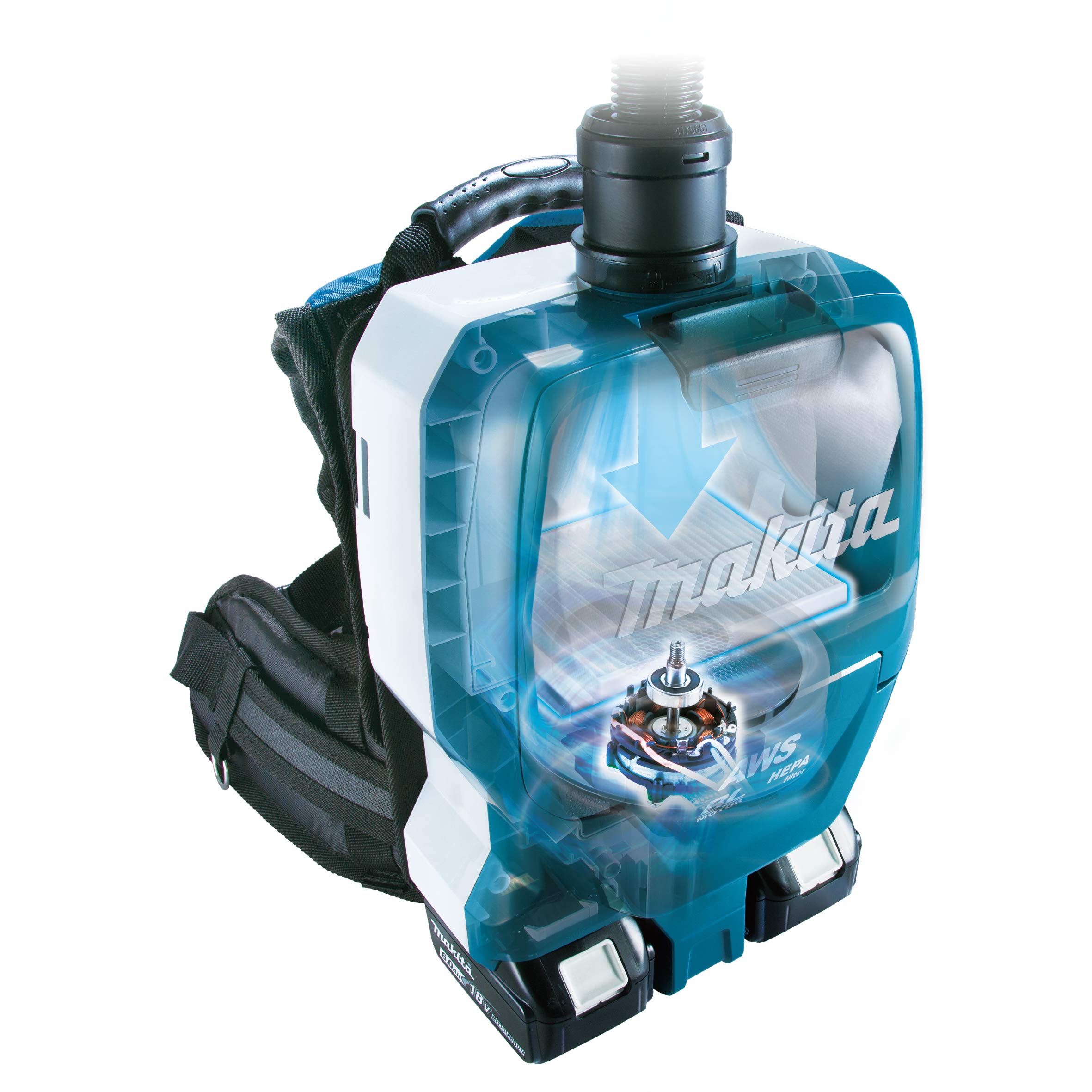 Amazon | マキタ(Makita) 充電式背負い集じん機 36V バッテリ・充電器 