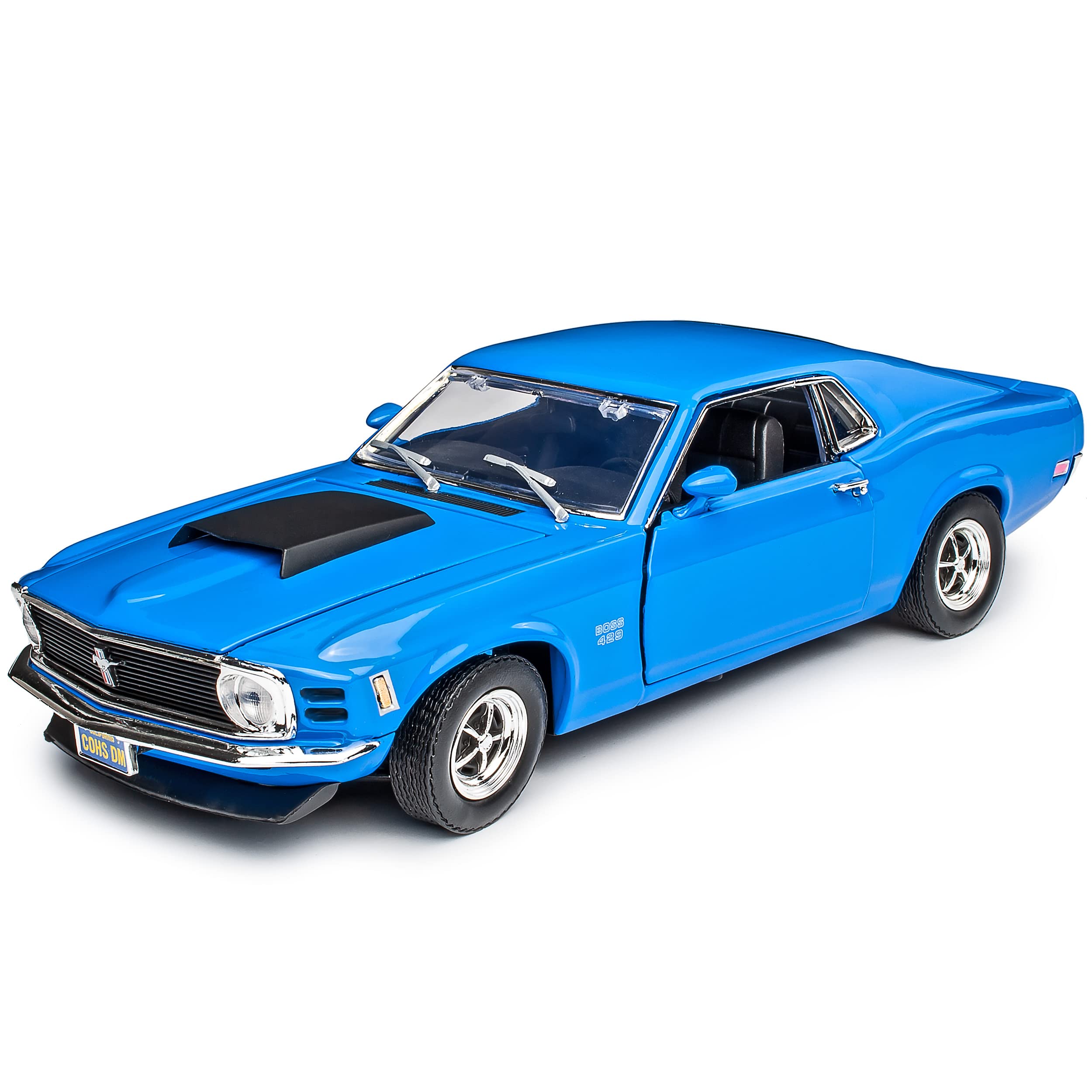Motormax Ford Mustang Boss 429 Coupe Blau Typ I 3. Generation 1969-1970 1/18 Modell Auto