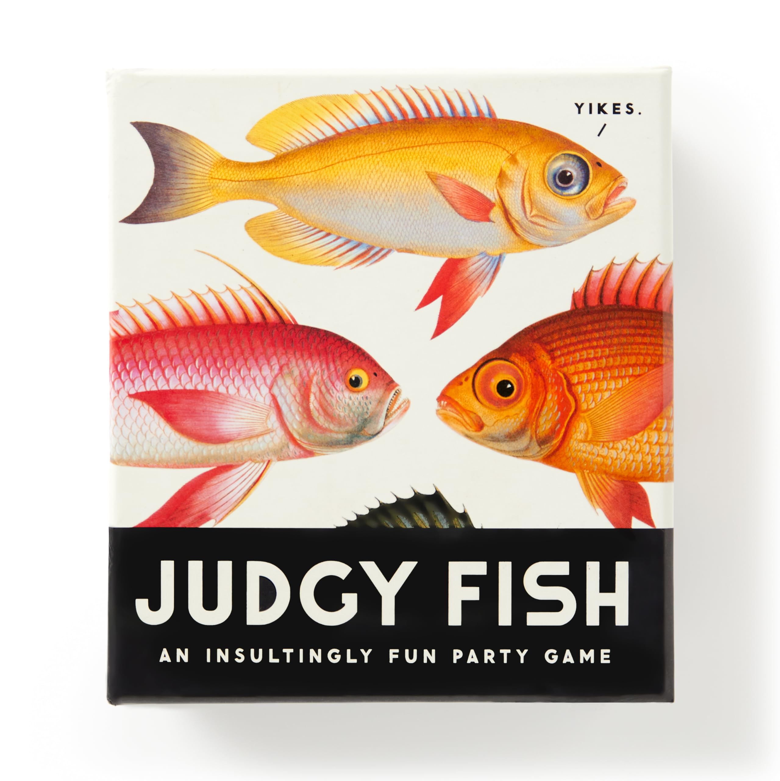 Brass Monkey Judgy Fish - Social Party Game With 150+ Fish Card Prompts For Making Judgy Fish Commentary, 2.6 x 4.45 x 5.15 inches