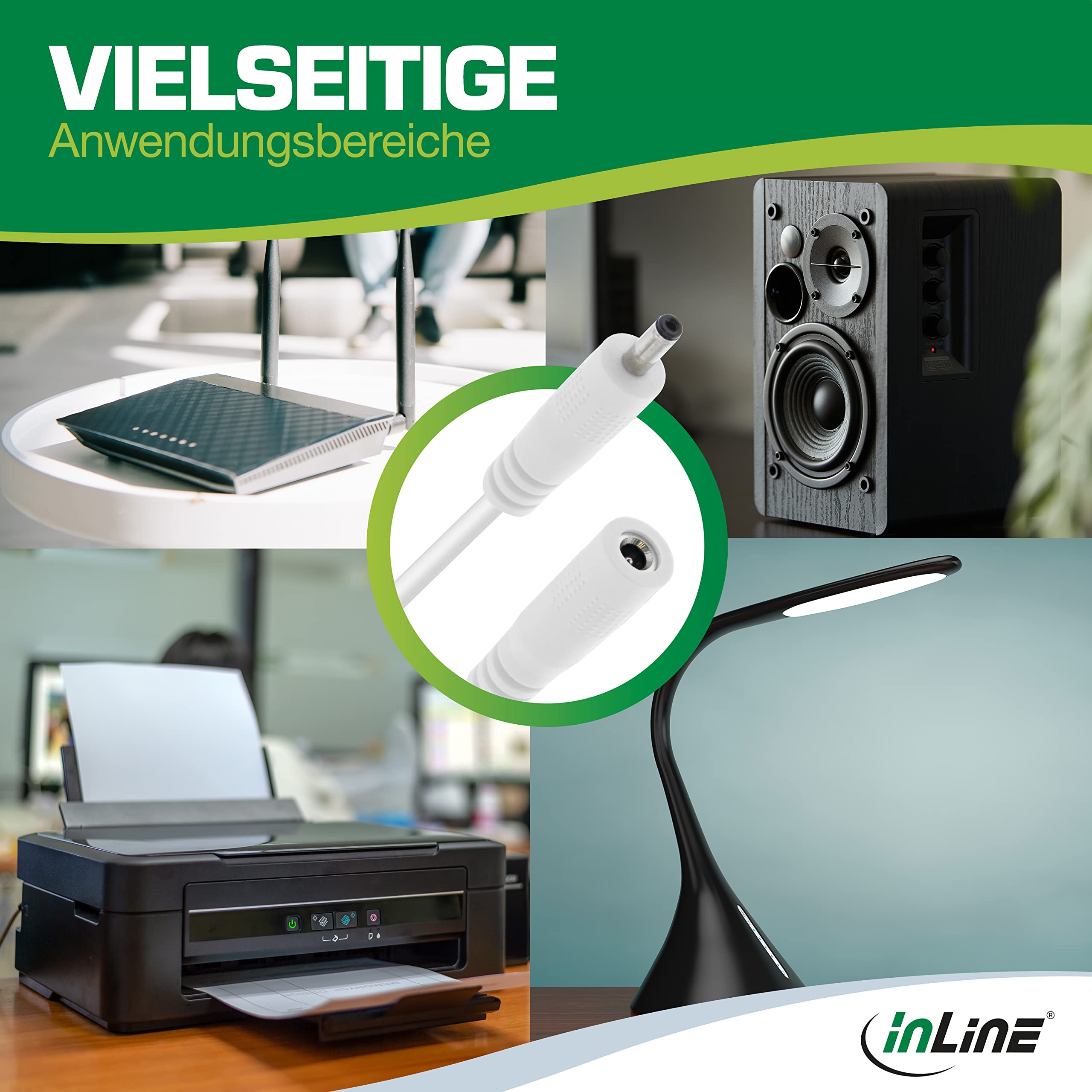 InLine® Câble Rallonge DC Fiche DC 4,0 X 1,7 Mm 5 M