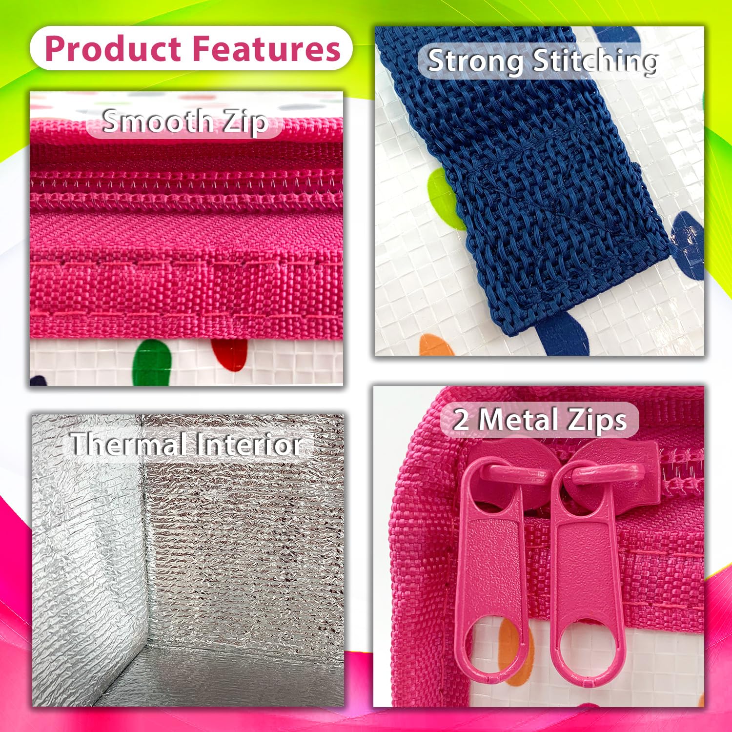 Sac à Déjeuner Isotherme Enfant – Garde Les Repas Au Frais, Anti-Fuite, Idéal École Bureau Pique-nique