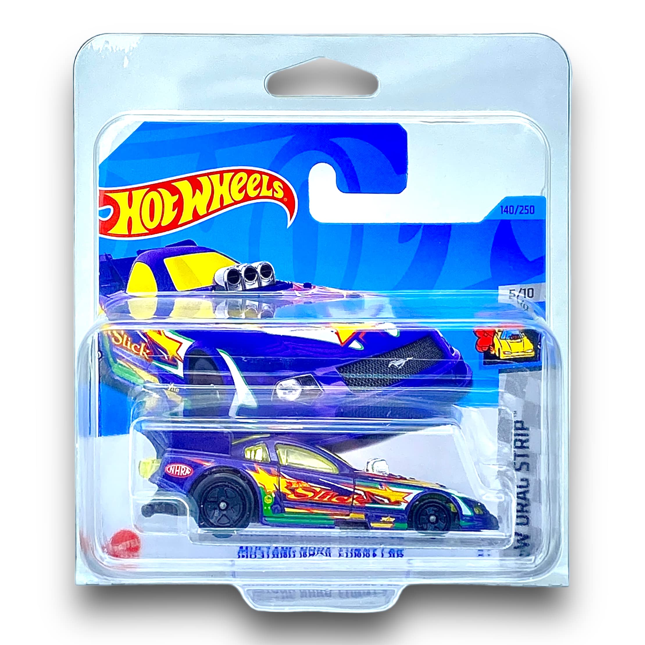 Mustang NHRA Funny Car (Purple) 5/10 HW Drag Strip - 2023-140/250(Short Card) - COMES IN A KLAS CAR KEEPER PROTECTIVE COLLECTORS CASE - HKH30