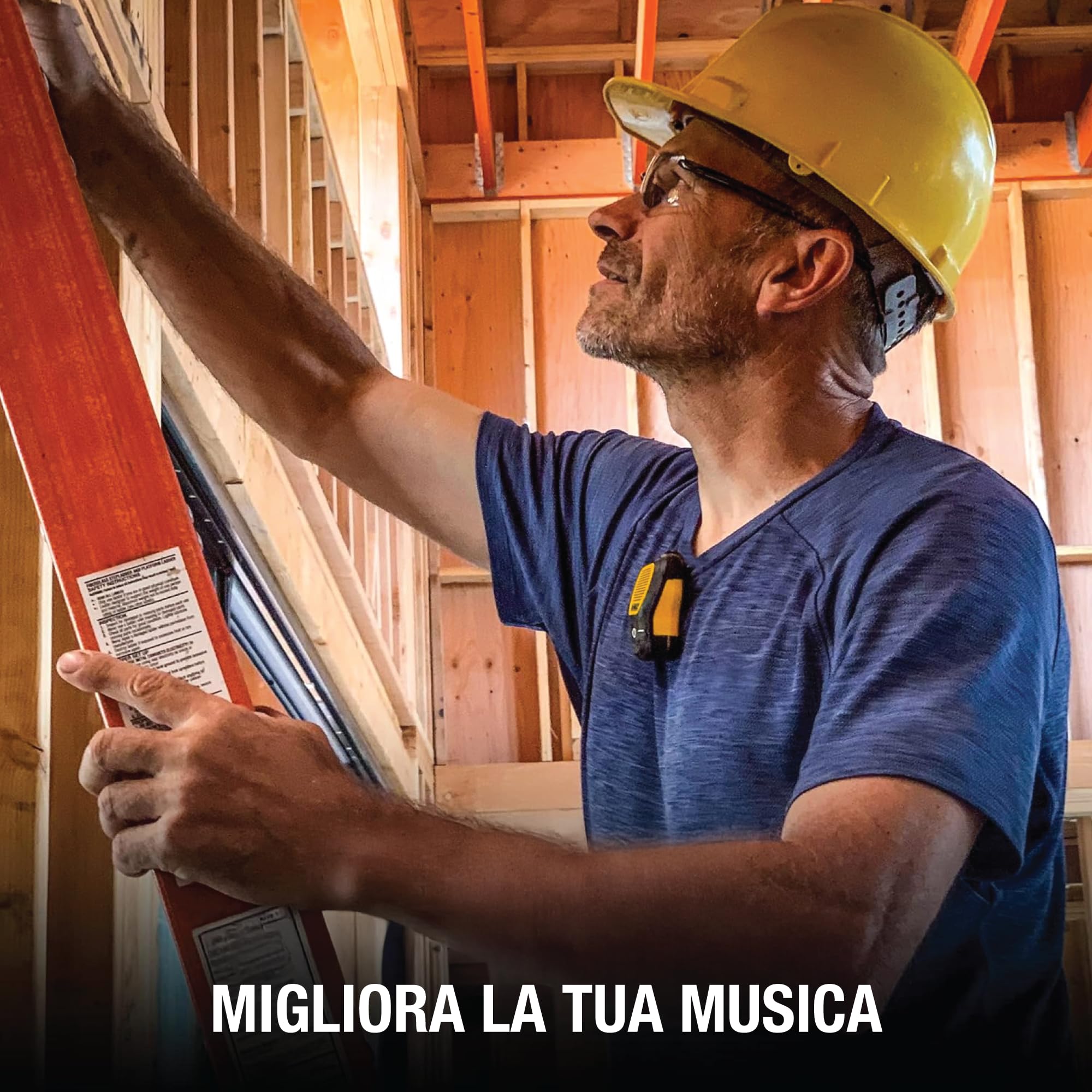 Squadra Professionale Orecchiette Bluetooth per Costruttori Outdoor IP56 - Dettaglio