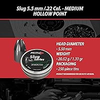 Vista 2 de Perdigones para rifle de aire Calibres .177, .22, .25, .30, .35 Punta redonda, abovedada, hueca, tipo slug Varios pesos para tiro al blanco