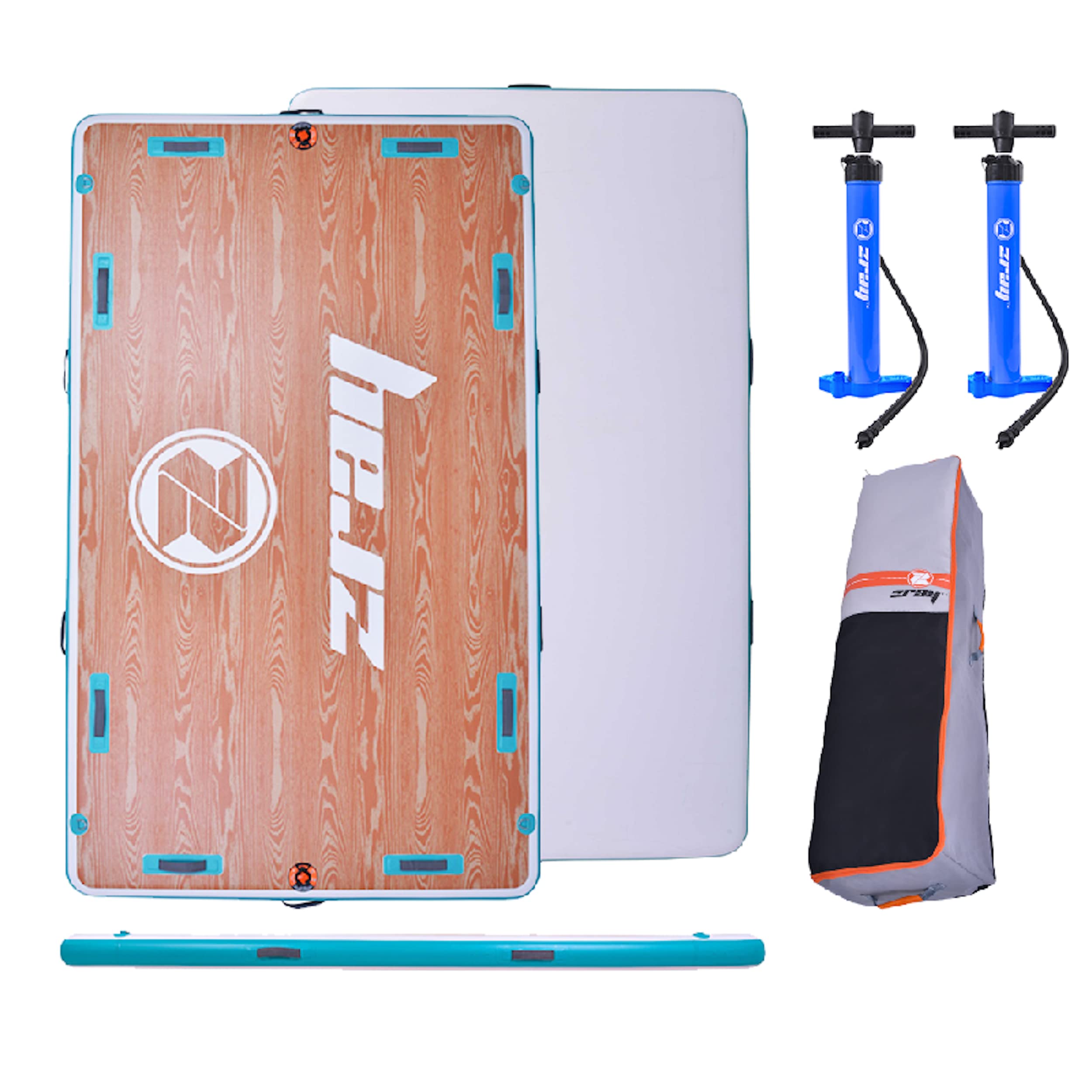 ZRAY - PB-ZADK106 - Zray AirDock 10'6" - Pływająca platforma - nadmuchiwana - 14 uchwytów dłoni - Powierzchnia 2,6m2