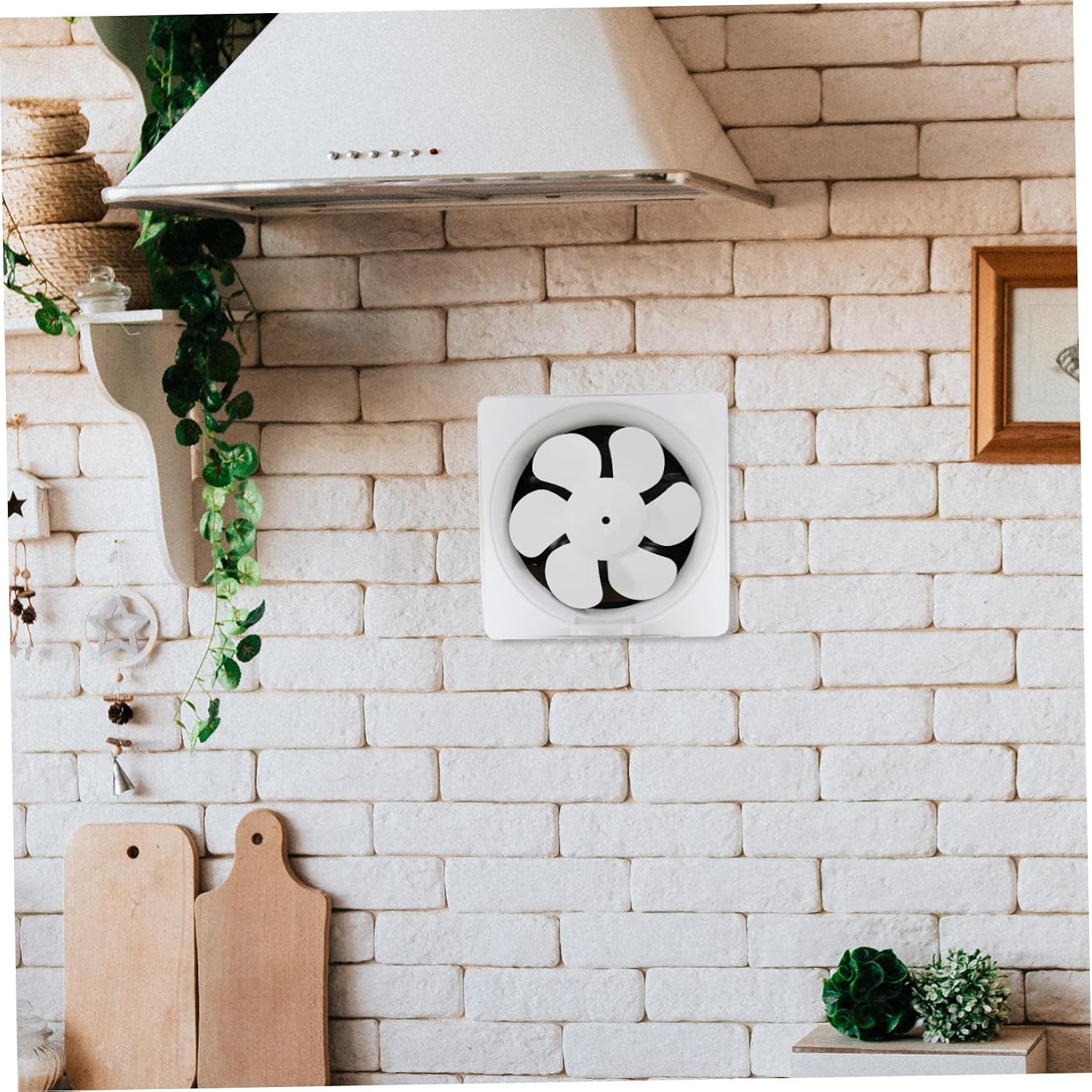 8 Inch Fan Blades for Ceiling - Plastic Fan Parts Replacement Easy to Clean Install for Rv Kitchen