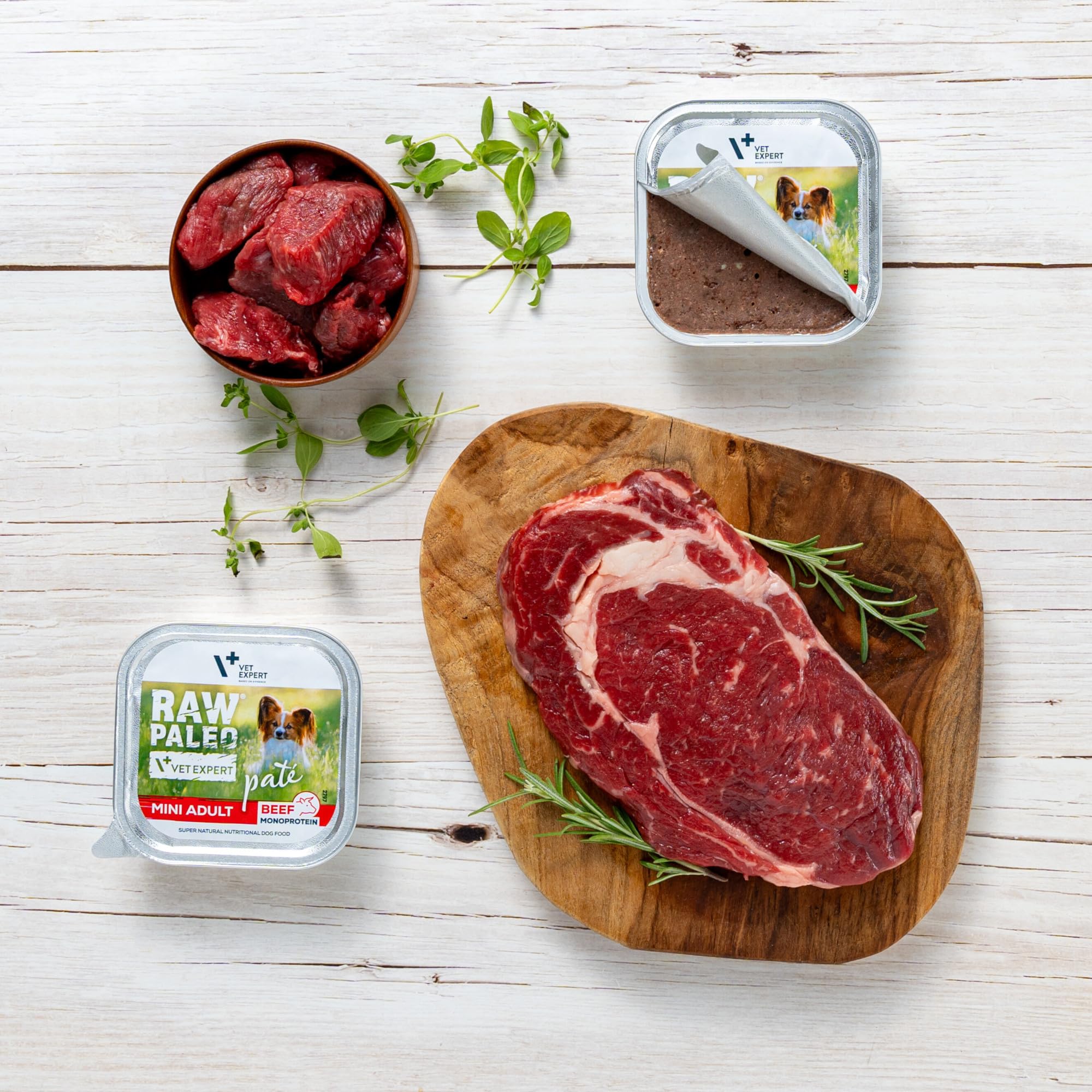 PATE MINI ADULT BEEF 6x150g - mokra karma dla psów dorosłych - wołowina