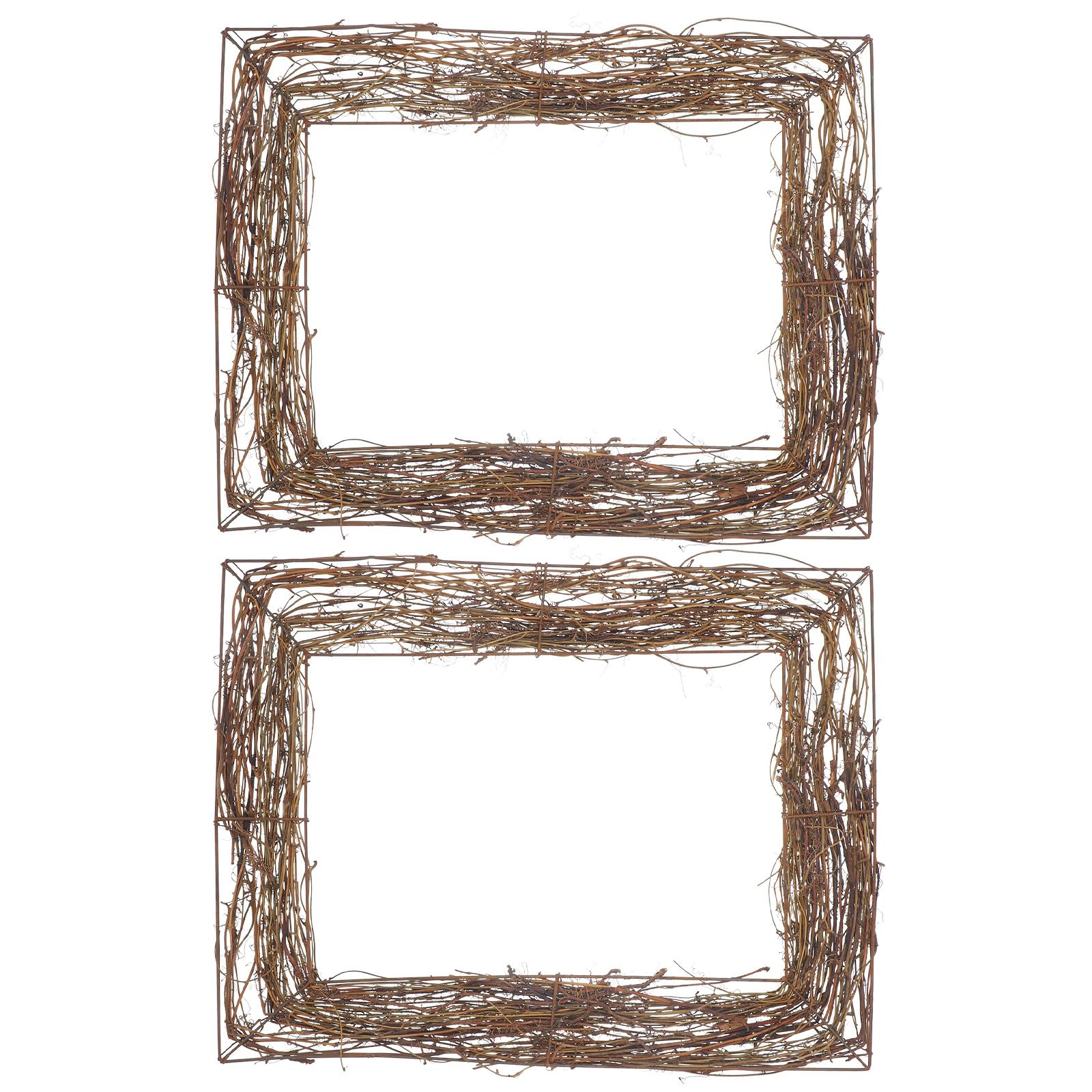 Socle de couronne en rotin haute ornementation VALICLUD, finition coton et lin chic
