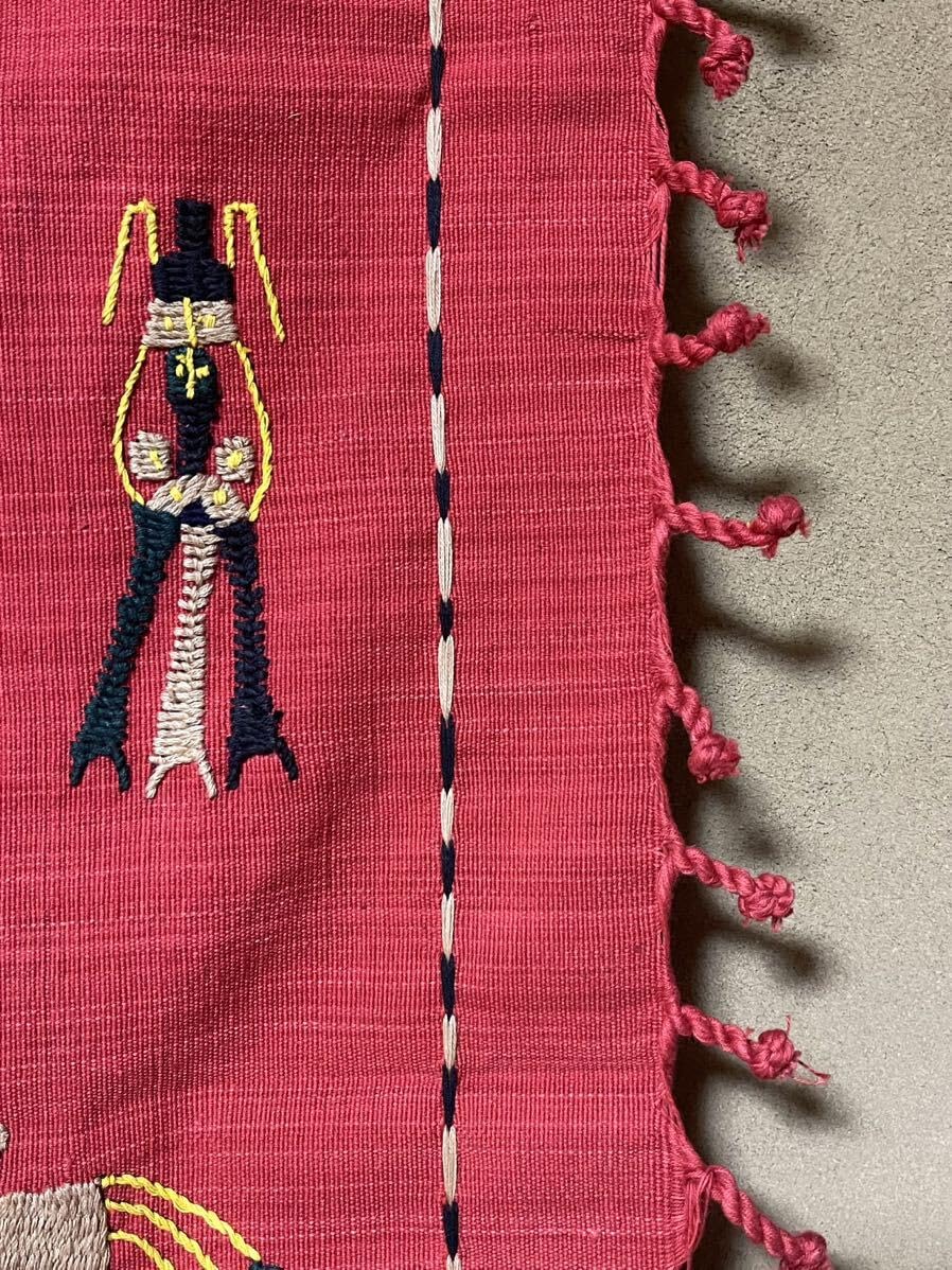 Amazon.co.jp: ナガ族 刺繍 布 マルチカバー タペストリー 壁掛け