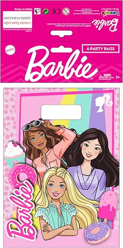 Barbie Plastic Party Bag (Pack of 6)