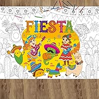 Vista 24 de ZOIIWA Póster para colorear de feliz cumpleaños para niños, hoja gigante para colorear para aula, mantel de cumpleaños grande para pared, páginas