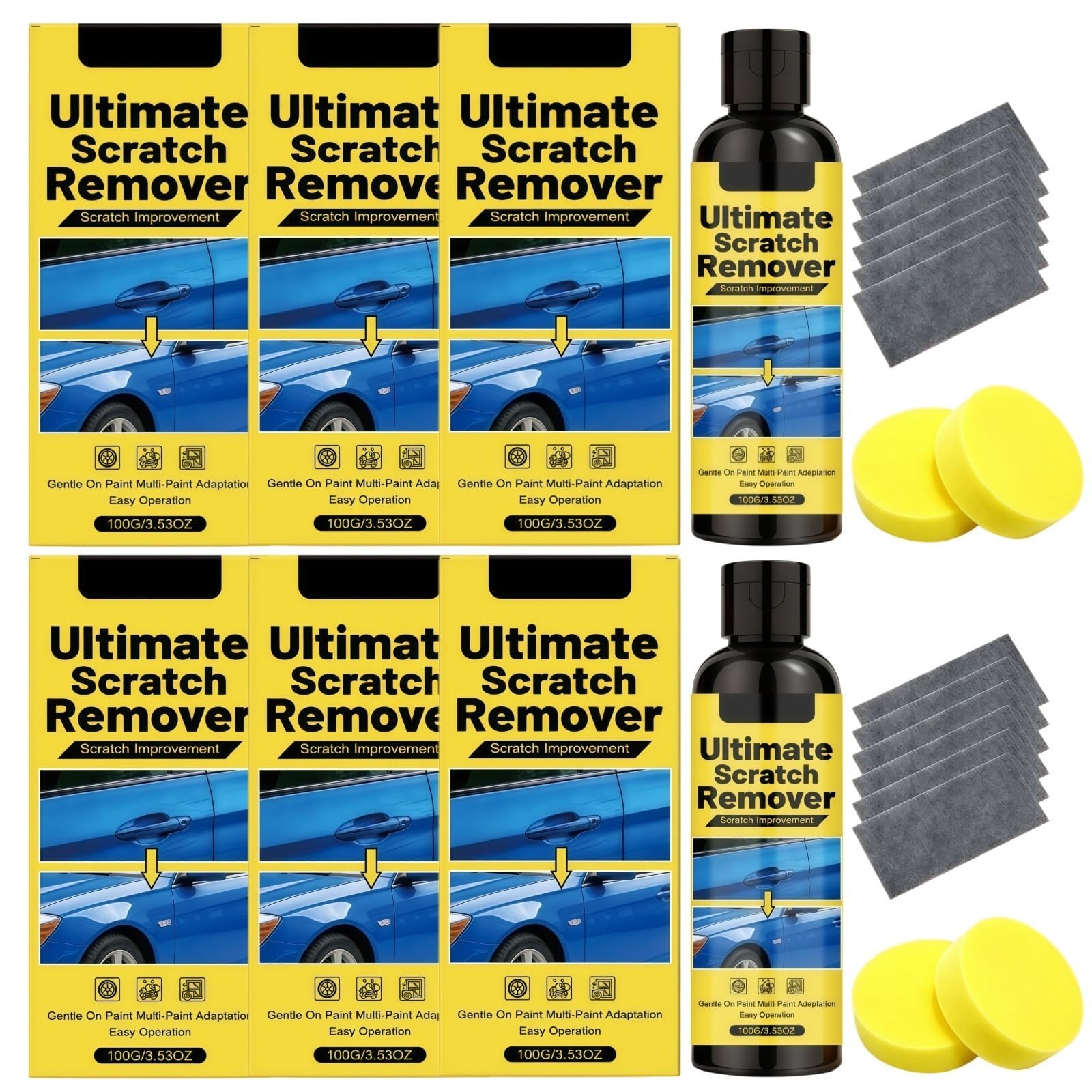 Rasguño Remover Coche, Borra Rayas Profundo Coche | Reparación y restauración de arañazos y arañazos de pintura automotriz, mantenimiento y limpieza regulares de vehículos