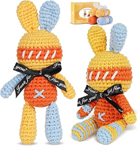 Vista 58 de MOREJMTT Kit de ganchillo para principiantes, kits de animales de ganchillo, kit de ganchillo para principiantes con tutoriales en video paso a