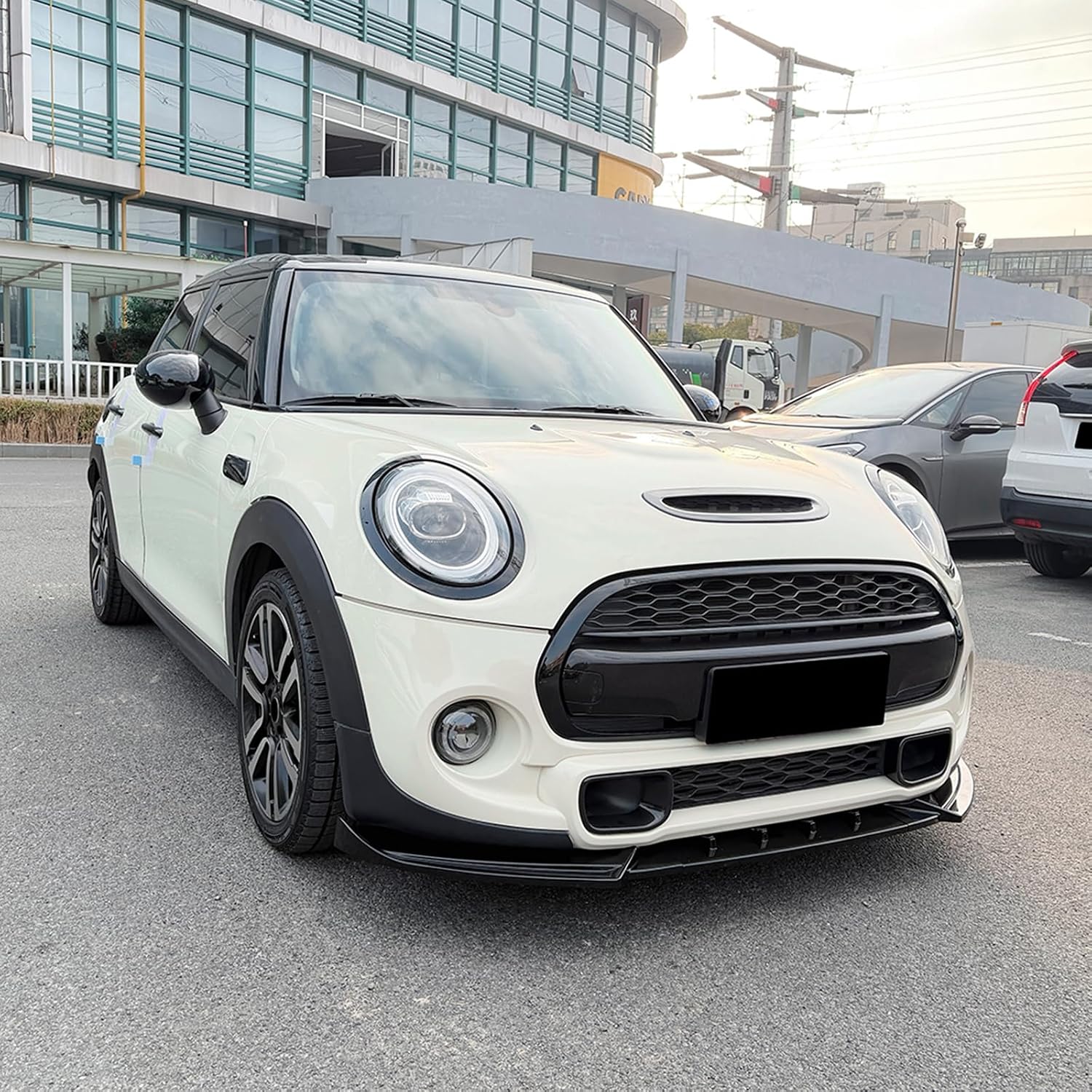 Car Front Bumper Spoiler Lip for Mini Cooper S JCW F55 F56 F57 2014-2021