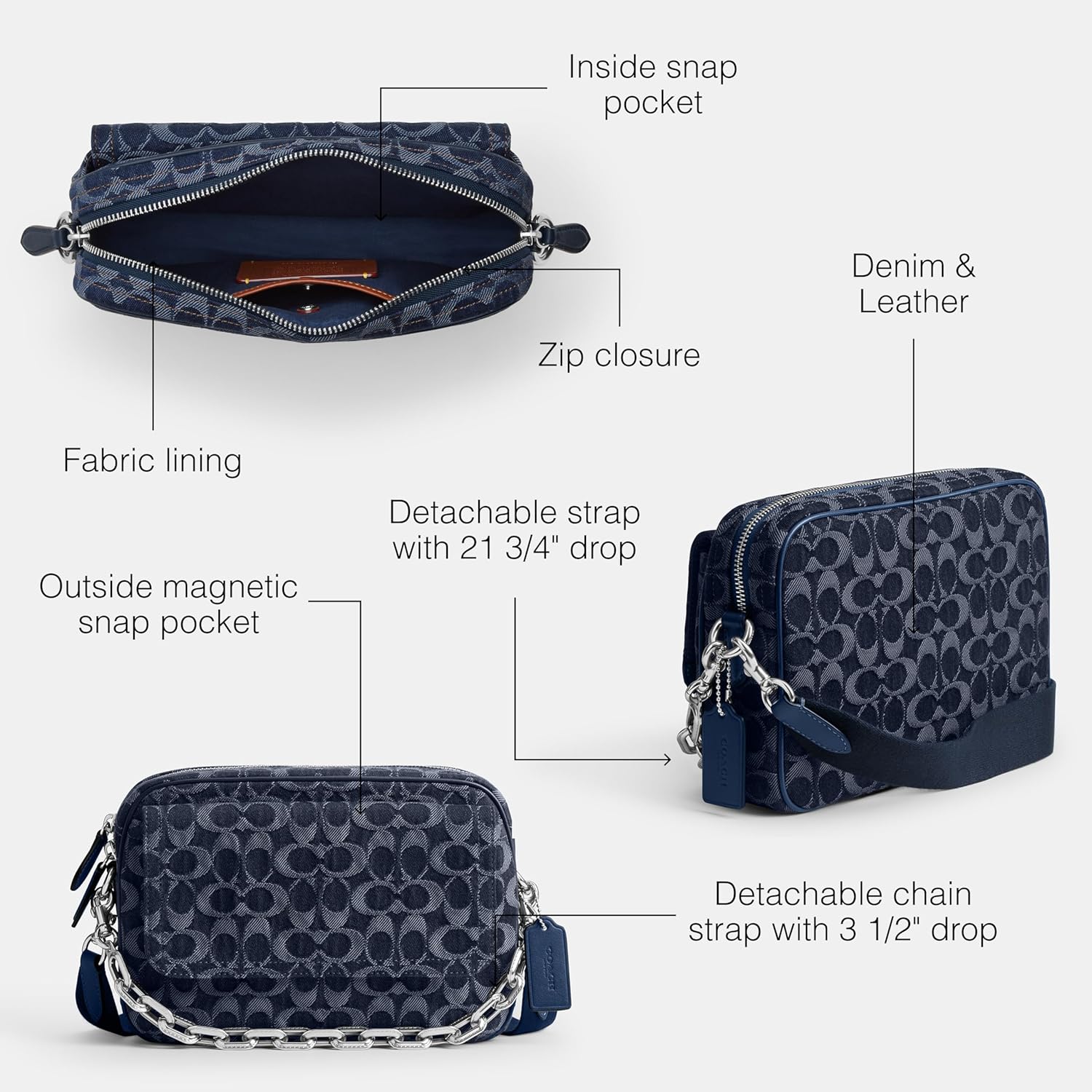 Coach Mens Charter Flap Crossbody 24 - Image 3