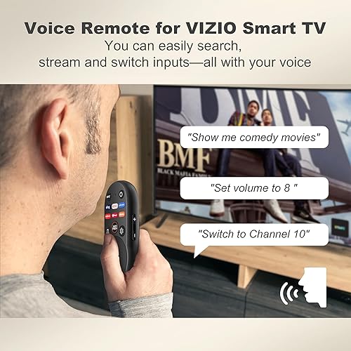 Miniatura 3 de XRT270 Control remoto por voz para VIZIO Smart-TV, repuesto compatible con televisores inteligentes VIZIO Smart-Cast DPMV-Series 4K QLED Quantum Pro
