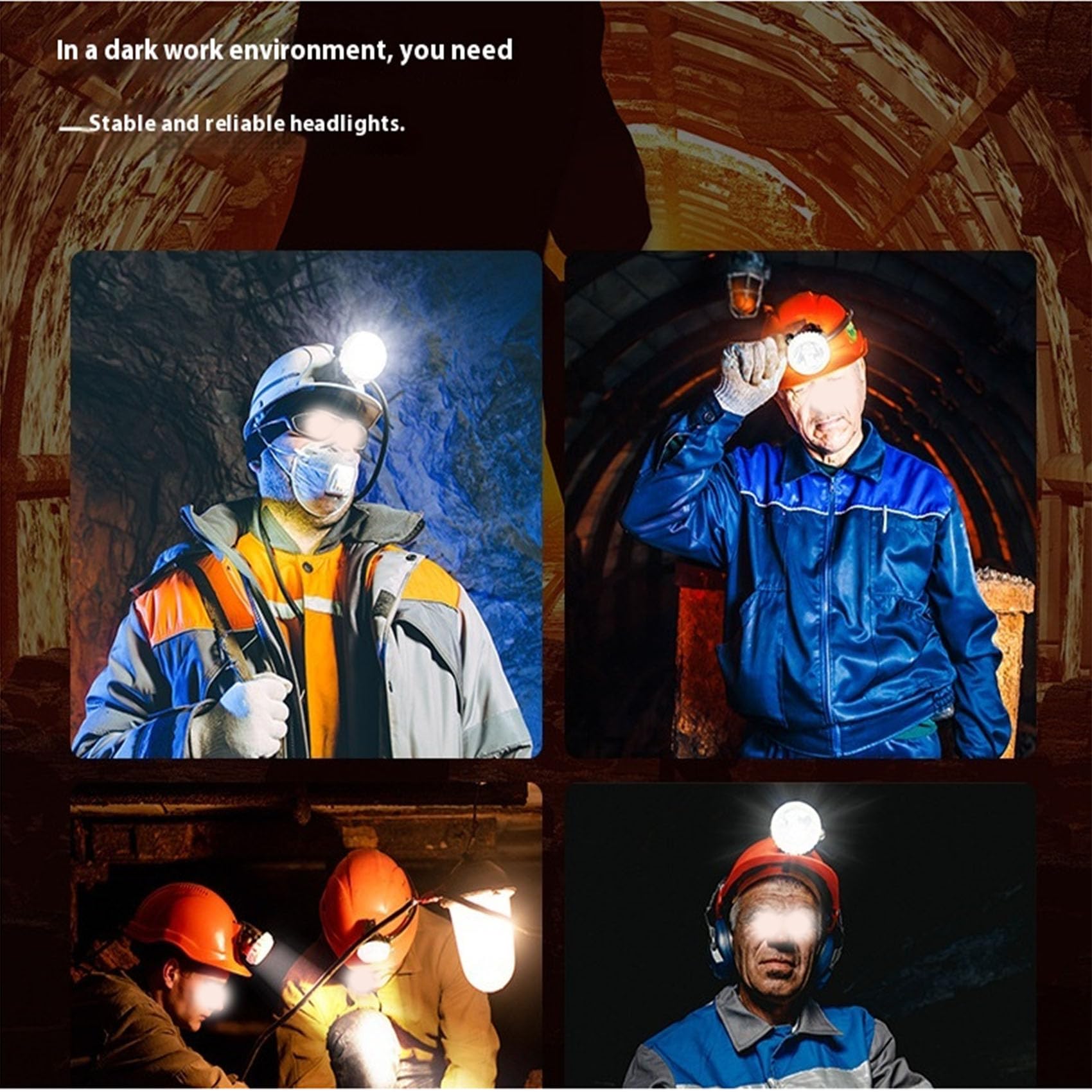 Linterna LED recargable impermeable a prueba de explosiones para minería de carbón subterráneo