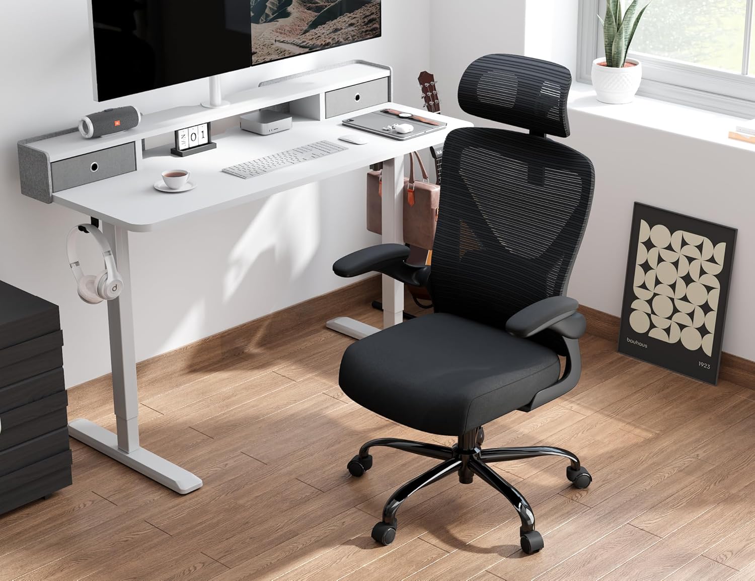Ergonomic X-Shaped Computer Desk Chair with Lumbar Iraq Ubuy