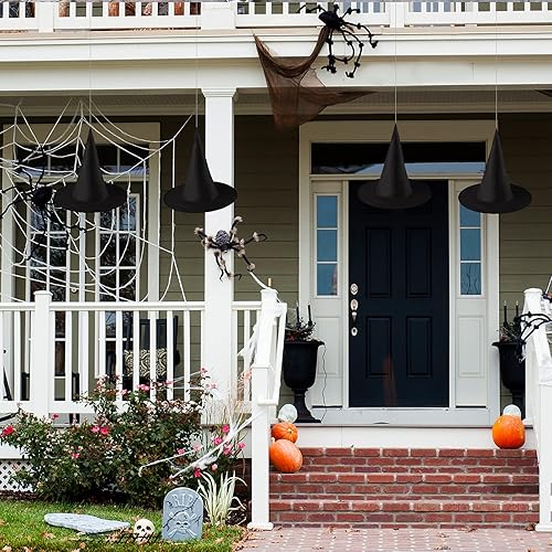 Miniatura 2 de 8 sombreros de bruja, decoraciones de sombreros de bruja de Halloween, disfraz de Halloween y sombrero de bruja de cosplay, regalos de fiesta para