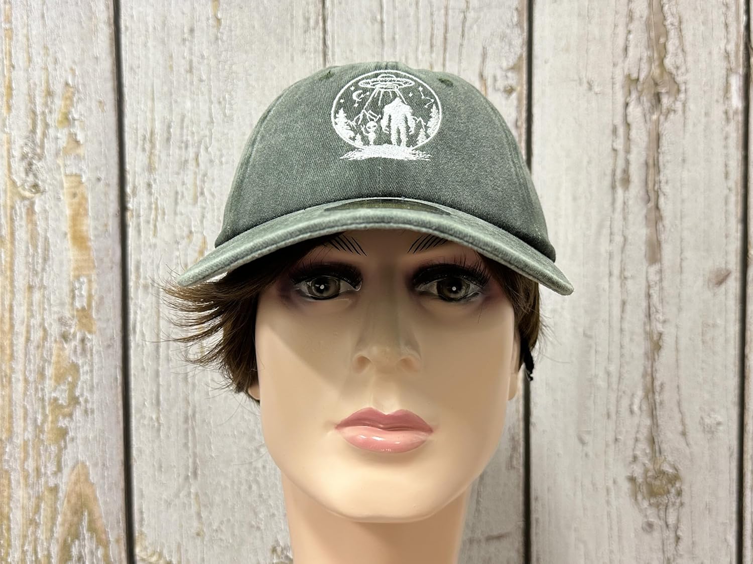 Embroidered UFO Alien Big Foot Hats - Image 6