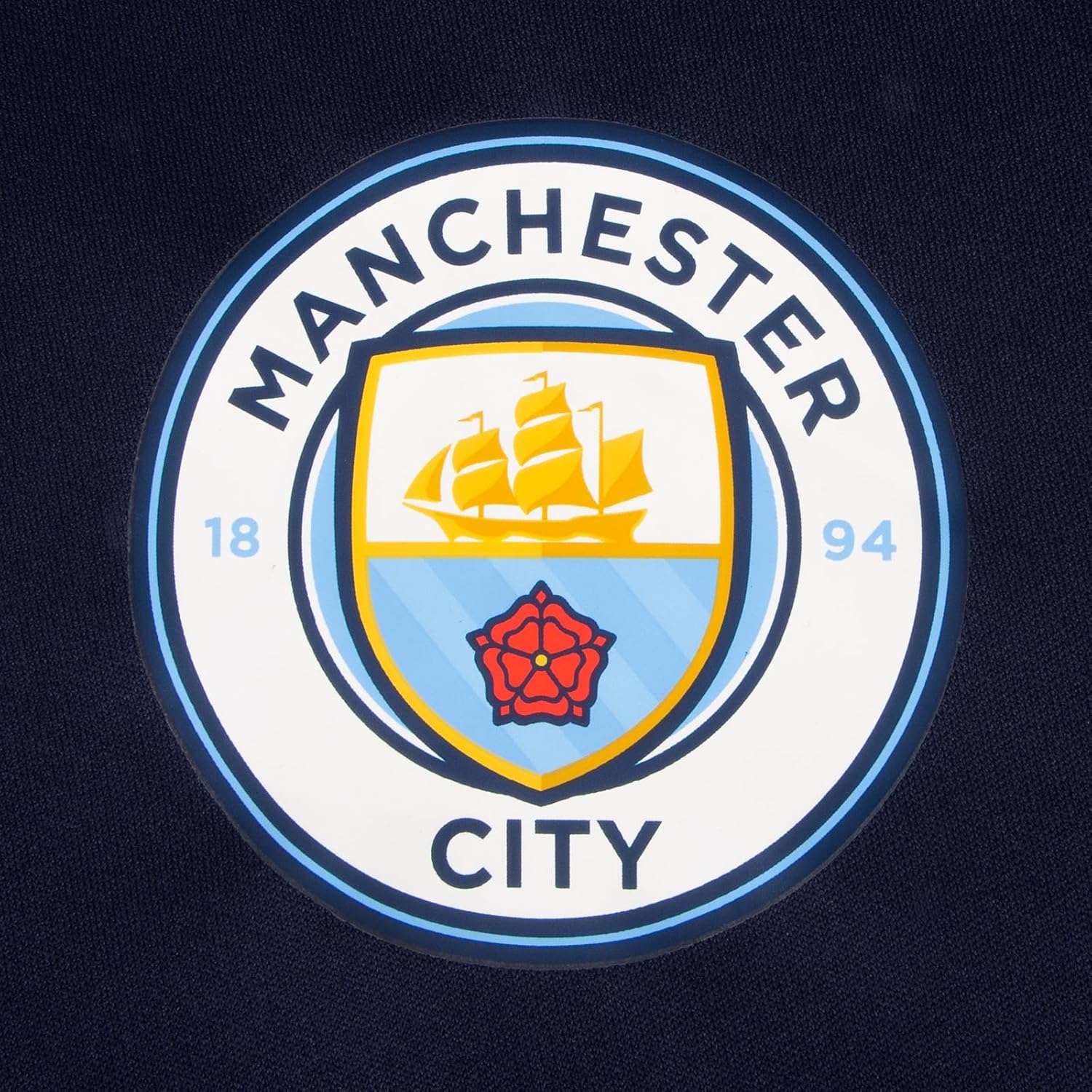 Manchester City Football Club Official Gift Mens Poly Training Kit T-Shirt - Image 5