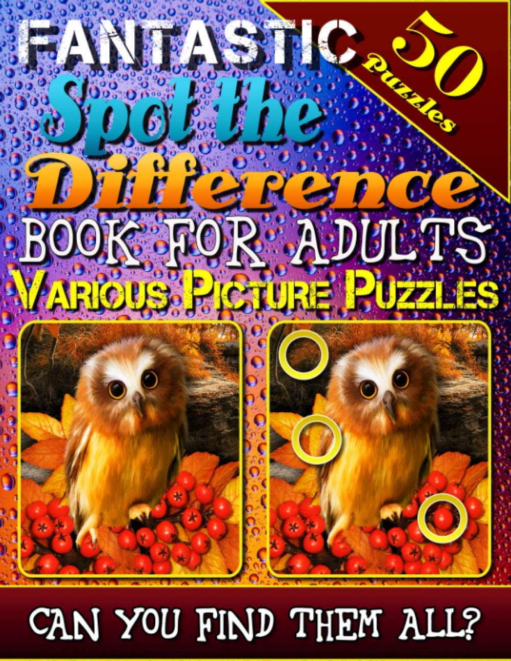 Buy Fantastic Spot the Difference Book for Adults Various Picture