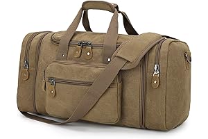 Canvas Duffel Bag for Travel Overnight and Weekend