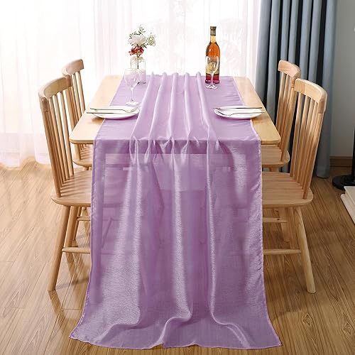 MUMFAS Camino de mesa de gasa gris oscuro y negro ceniza para ventana, cenefas negras para boda, recepción, romántica, fiesta nupcial, baby shower,