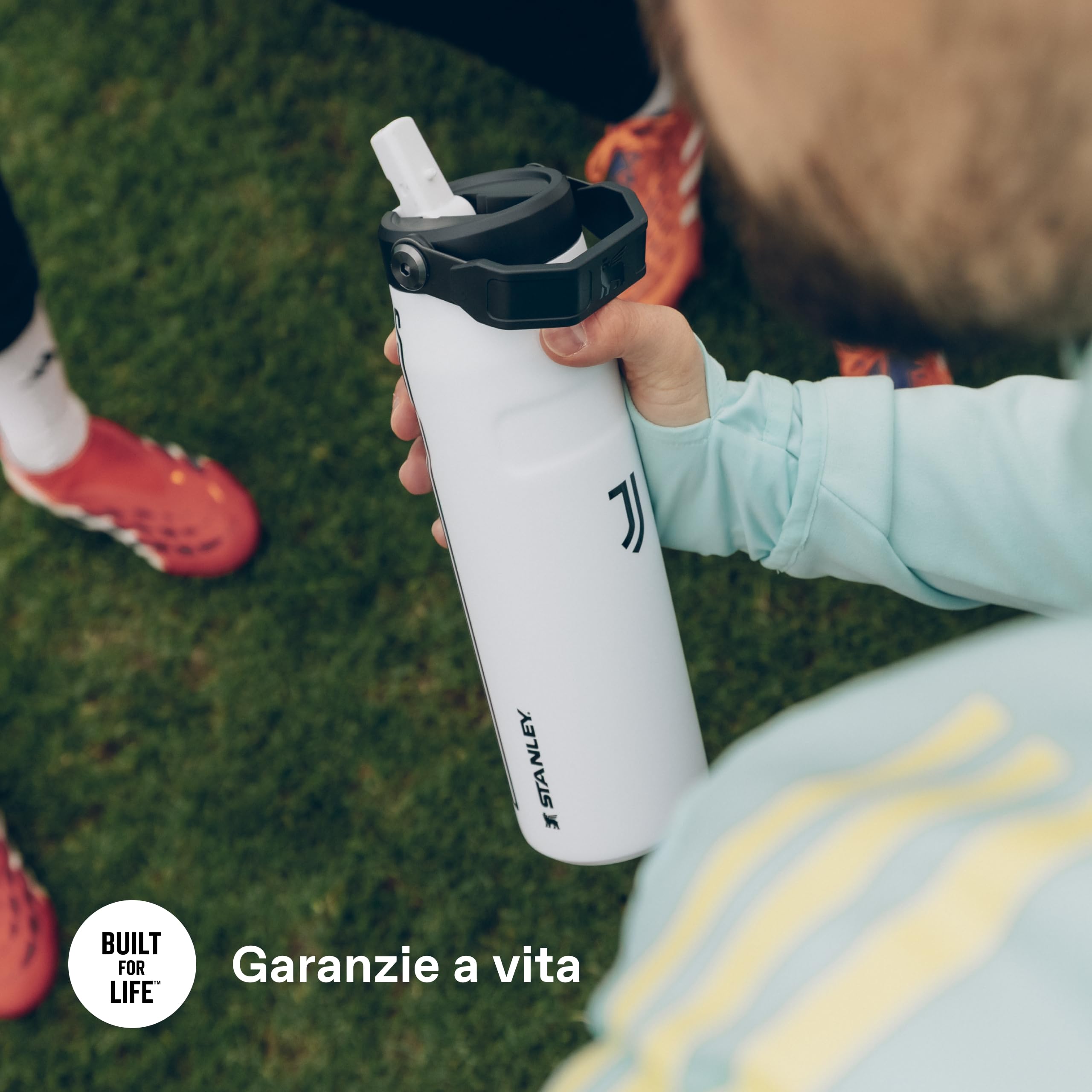Stanley 1913 Flip Straw Borraccia Con Cannuccia 0.7L - Juventus | 10 Ore Di Freddo - 2 Giorni Di Freddo - Acciaio Inossidabile - Senza BPA - A Prova di Perdite - Lavabile In Lavastoviglie