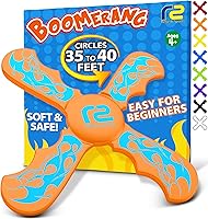 Vista 9 de Refresh Sports Boomerang para niños y adultos, suave, duradero, fácil de tirar y atrapar, para edades de 4 a 8 años, para exteriores, playa, juego