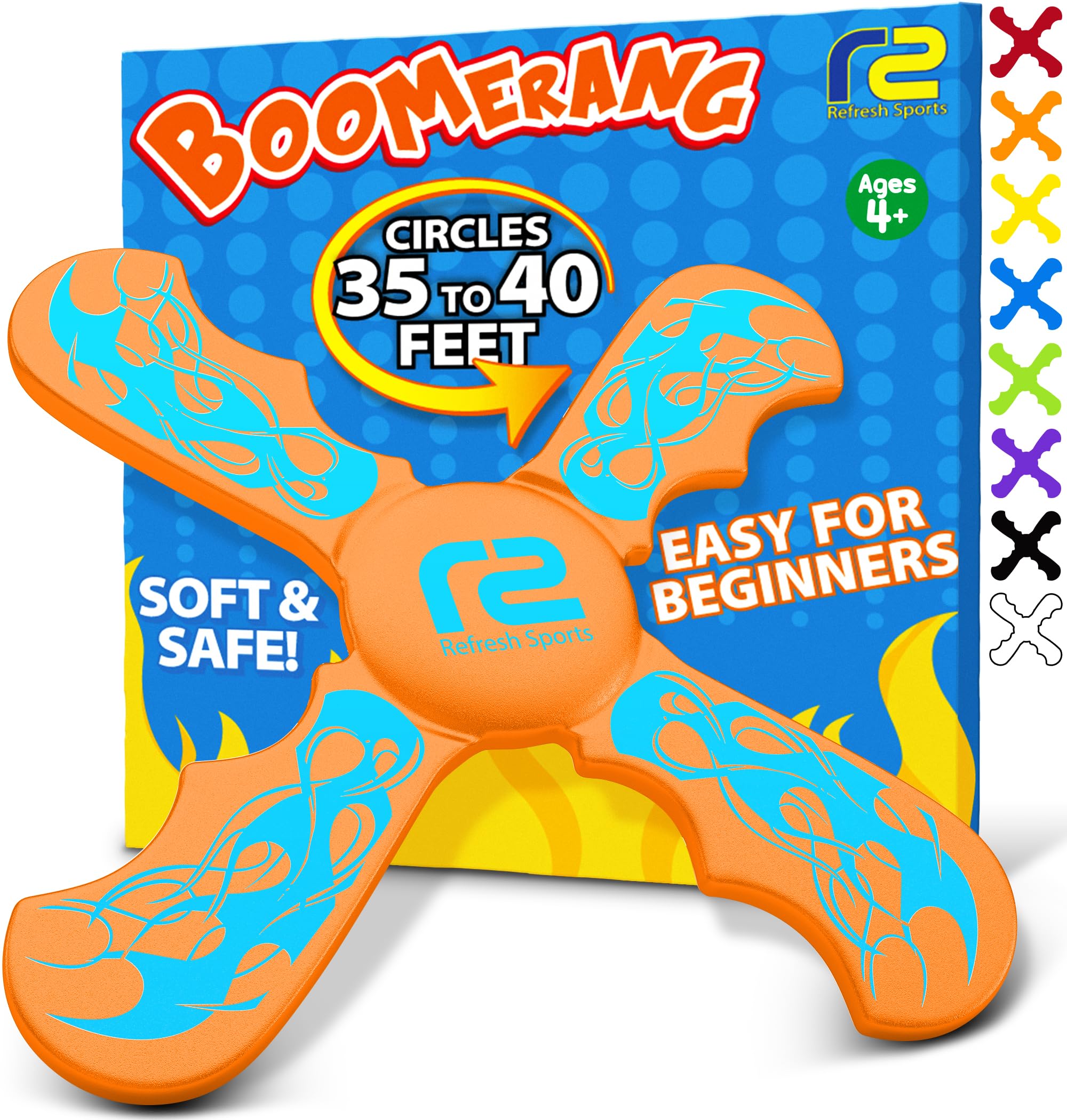 Boomerang for Kids - Stocking Stuffers For Kids - Best Gifts for Boys & Girls Gift Ideas - Kid Stocking Stuffers & Fun Holiday Presents Outdoor Toys - Fun Children Birthday Party Favors & Goodie Bag
