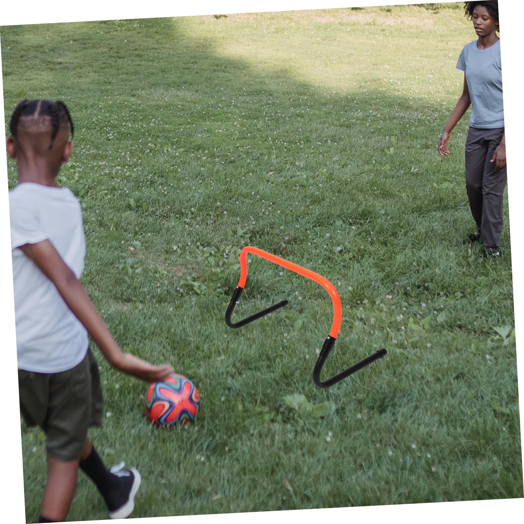 TOGEVAL Adjustable Speed Training Hurdles Wear-Resistant Plastic Track Hurdle Professional for Boys and Girls Athletes Instructors