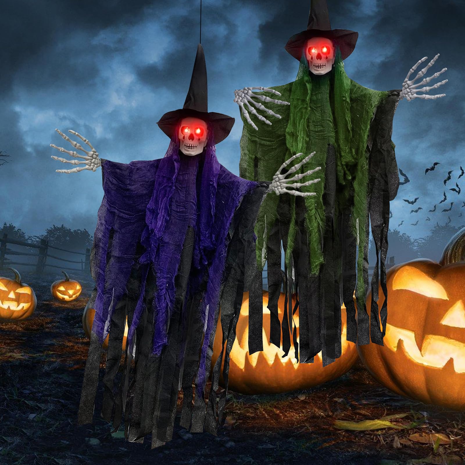 Dekoracja na Halloween, 2 sztuki, dekoracja na Halloween, dekoracja wisząca, dekoracja na Halloween, dekoracja na zewnątrz, horror, Halloween, czaszka, dekoracja na imprezę, do ogrodu, drzwi