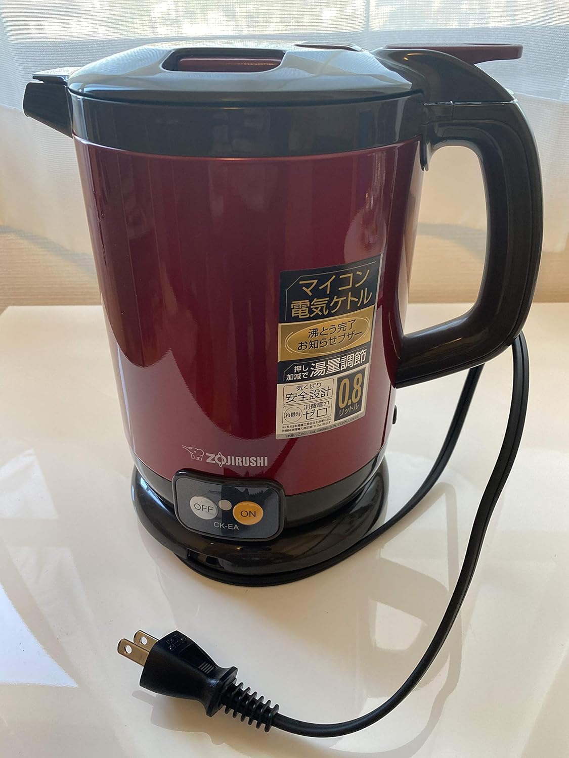 Electric kettle ZOJIRUSHI 800ml CKEA08RA Red Home & Kitchen